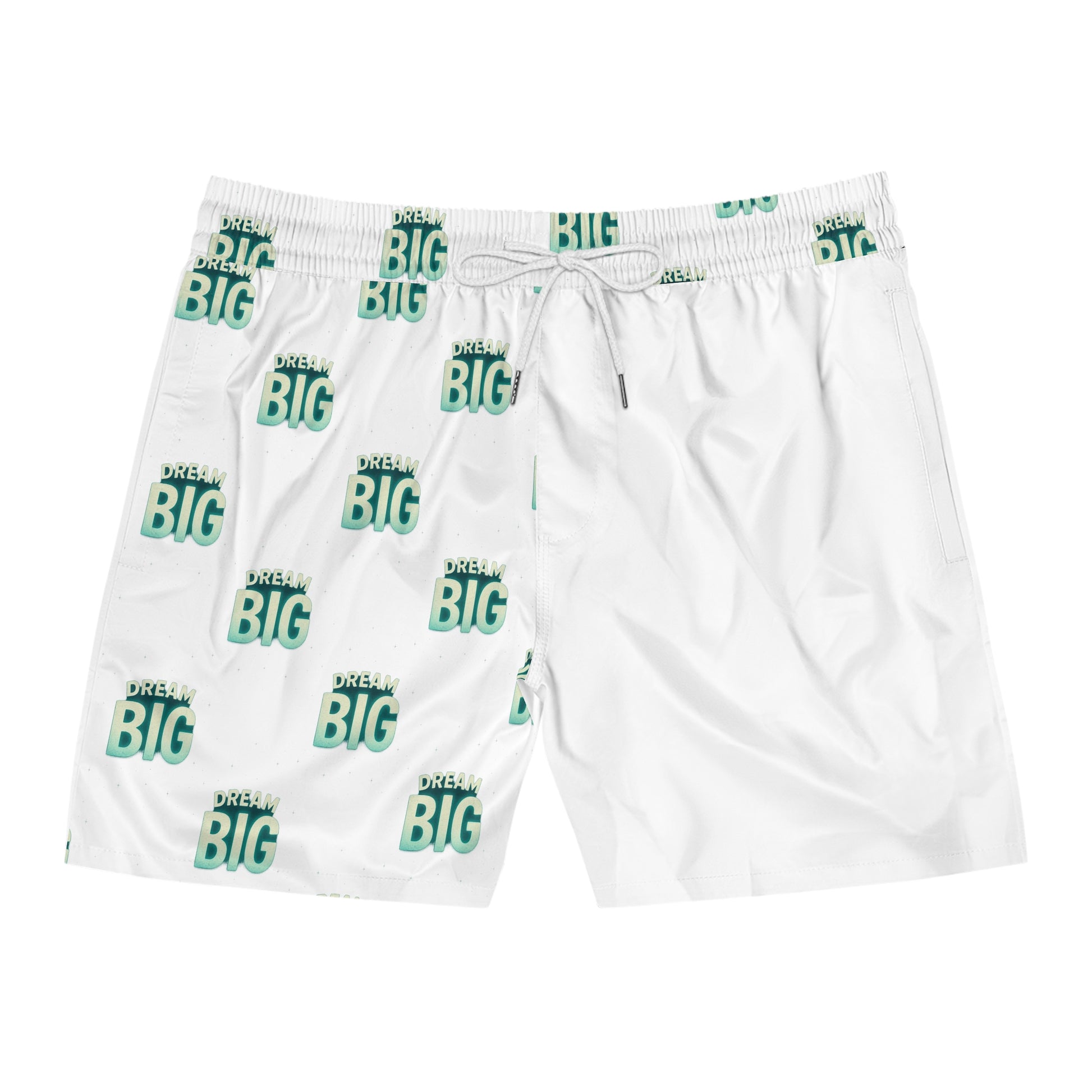 Mid-Length Swim Shorts - Motivational Beachwear - Right leg design - Wayal Store