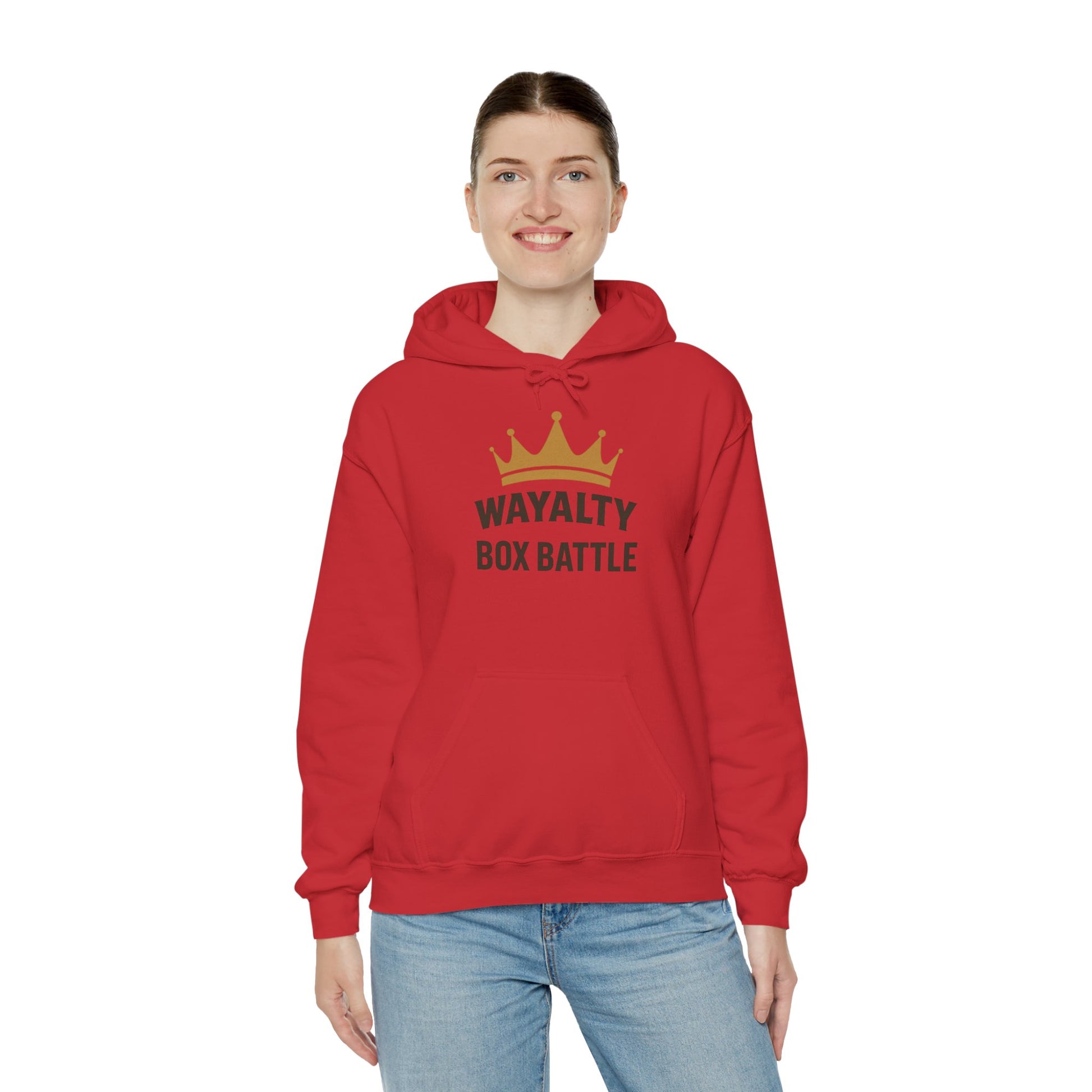 Wayalty Box Battle Hoodie — Crown Logo Pullover for Gaming Fans