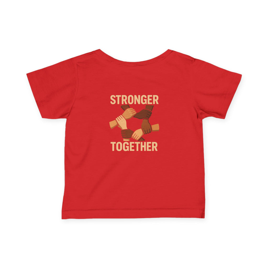 Stronger Together Infant Tee - Unity and Love, Baby Shirt, Gift for New Parents, Toddler Apparel, Social Awareness Kids Wear - Wayal Store