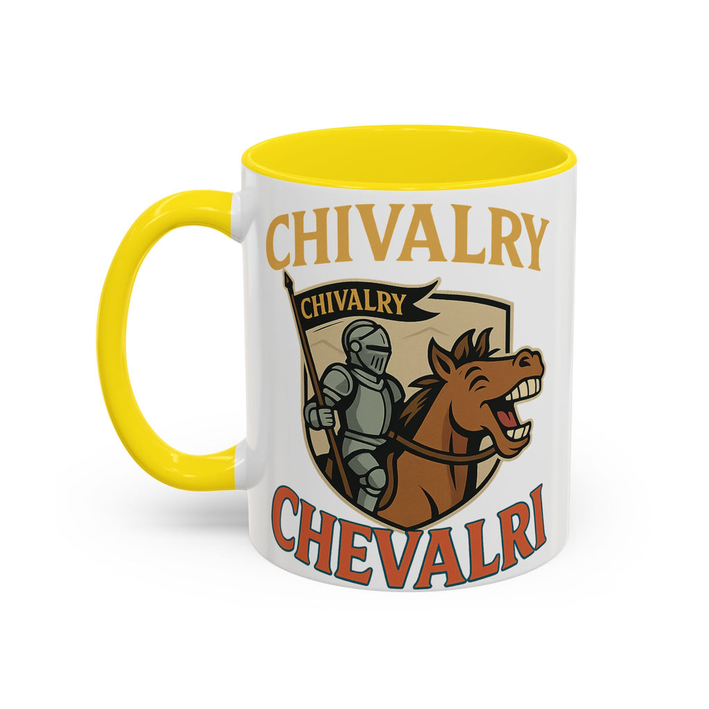 Chivalry Accent Coffee Mug, Warrior Gift, Knight Themed Cup, Medieval Decor, Unique Coffee Lover Present, Fun Office Mug - Wayal Store