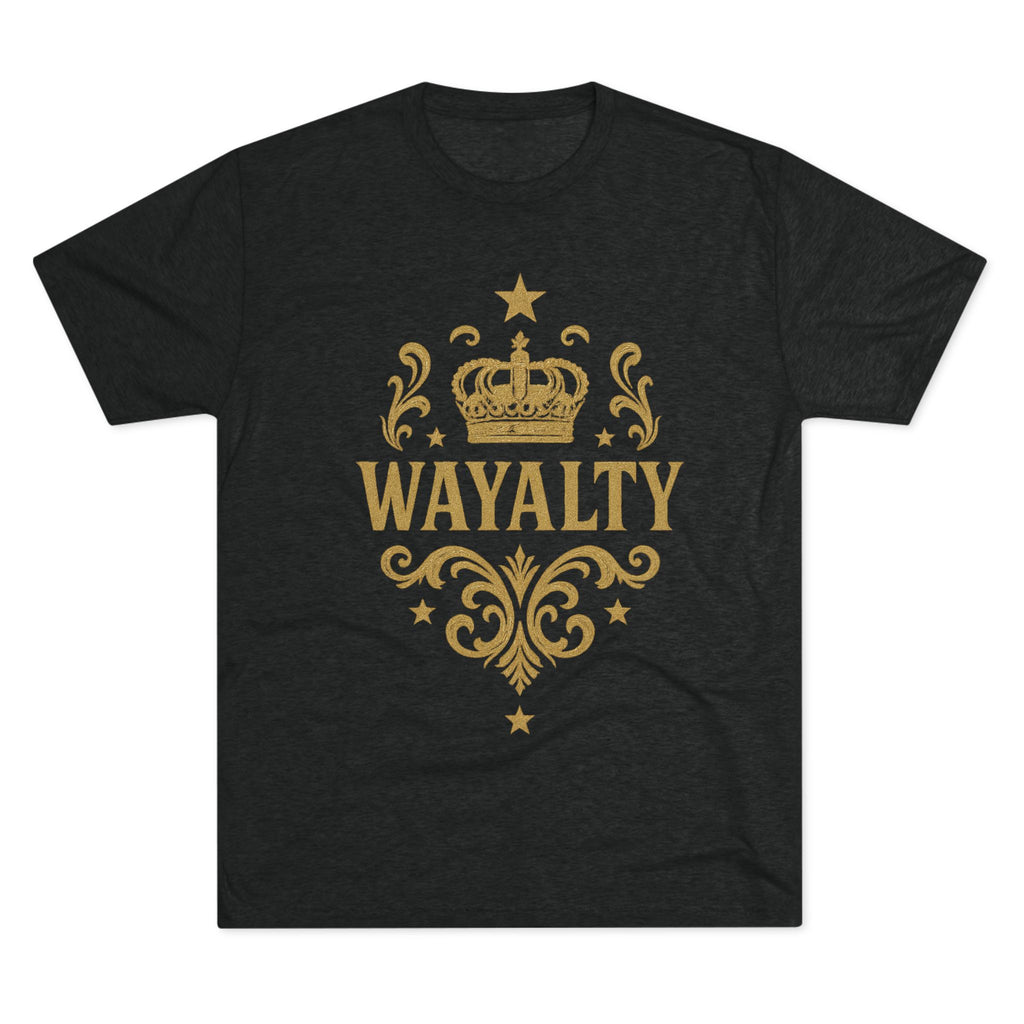 Unisex Tri-Blend Crew Tee - 'Wayalty' Crown Design - Casual Wear for Every Occasion - Wayal Store
