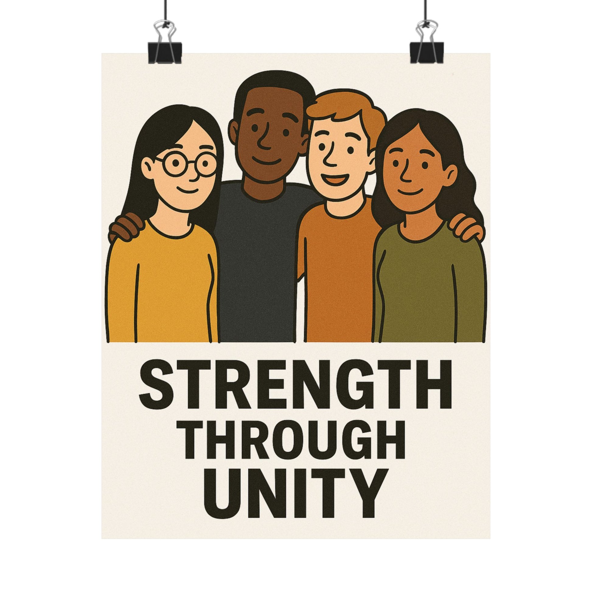 Unity Message Poster, Inspirational Art Print, Wall Décor, Motivational Home Decor, Positive Affirmation Art - Wayal Store