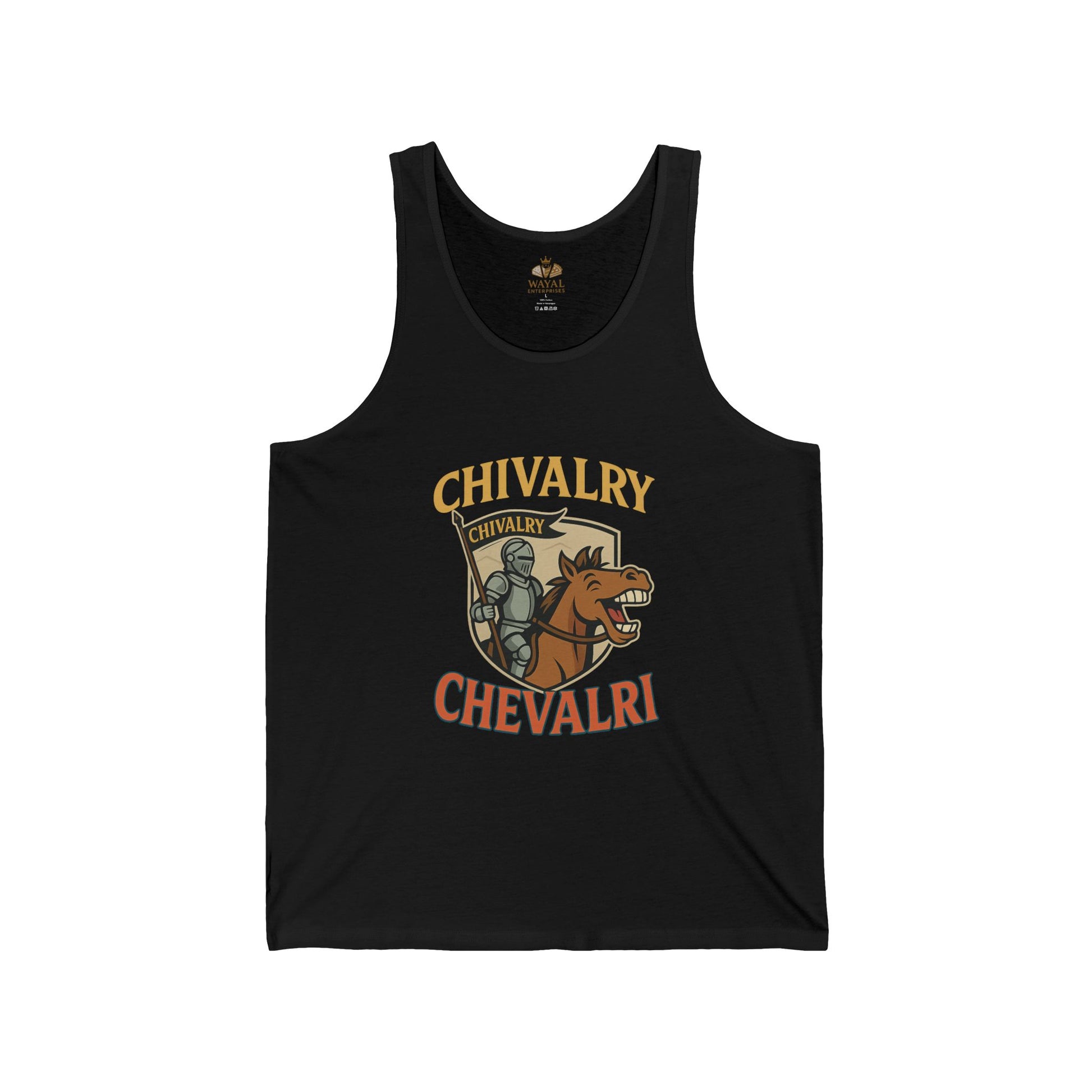 Chivalry Tank Top - Unisex Jersey Tank, Cool Summer Apparel, Gift for Knights, Renaissance Fair Outfit, Casual Wear, Statement Piece - Wayal Store