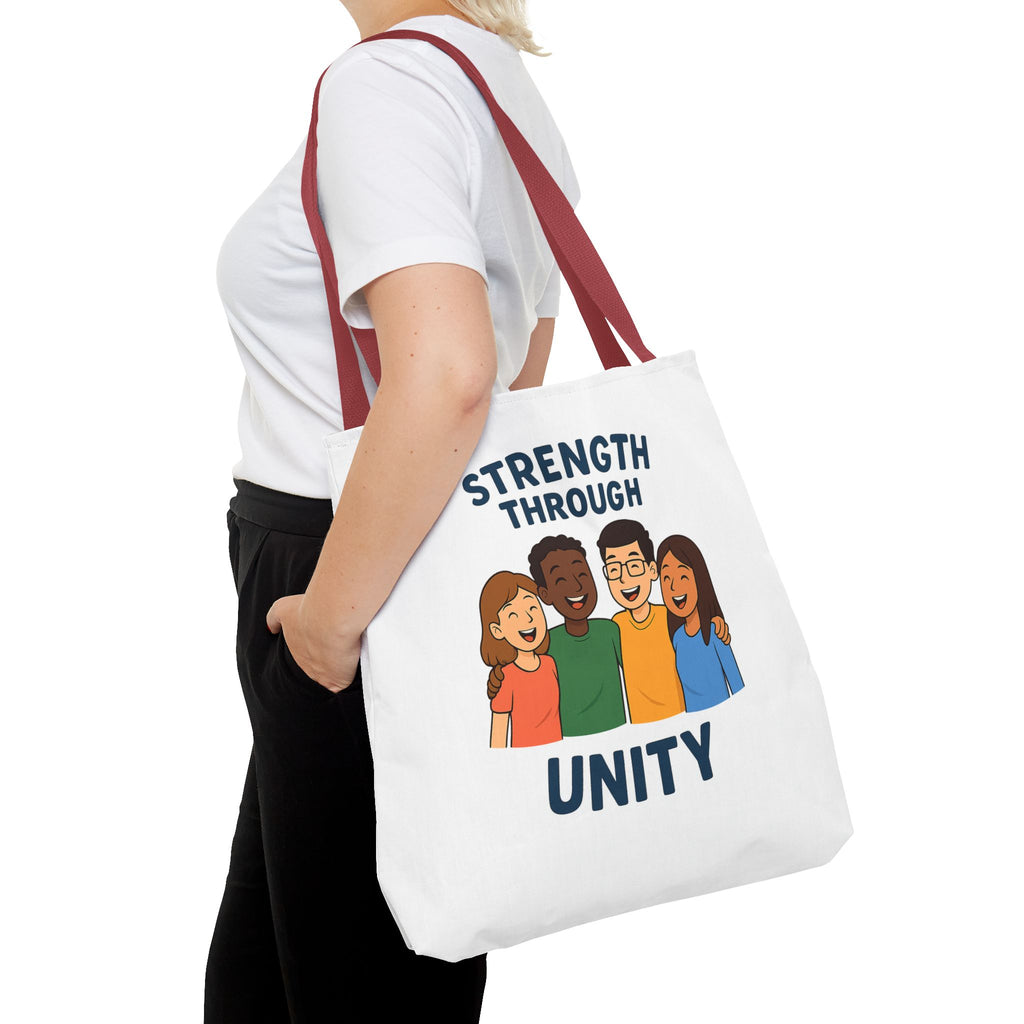 Unity Tote Bag | Strength Through Unity | Eco-Friendly Tote | Gift for Friends | Motivational Carryall | Community Spirit Bag - Wayal Store