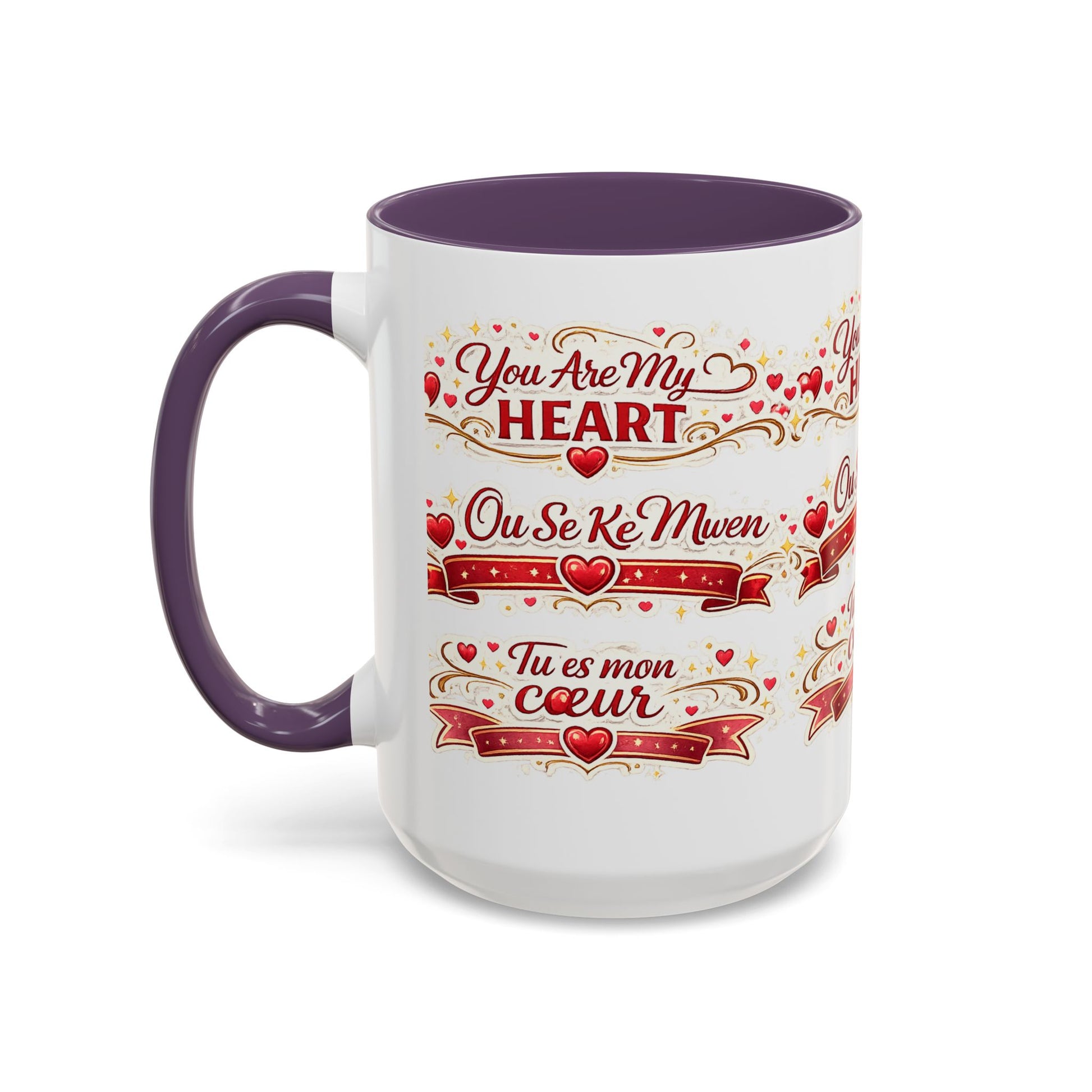 You Are My Heart Accent Coffee Mug – Multilingual Love Gift (11/15oz) - Wayal Store