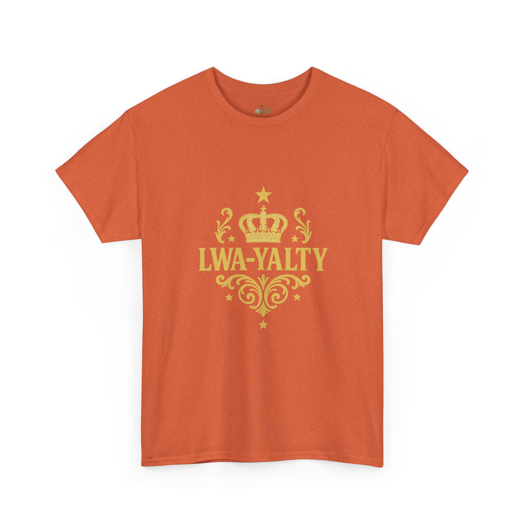Crown Loyalty Tee - Unisex Heavy Cotton Shirt for Casual Wear, Gift for Royalty Lovers, Birthday, Friendship, Family Events - Wayal Store
