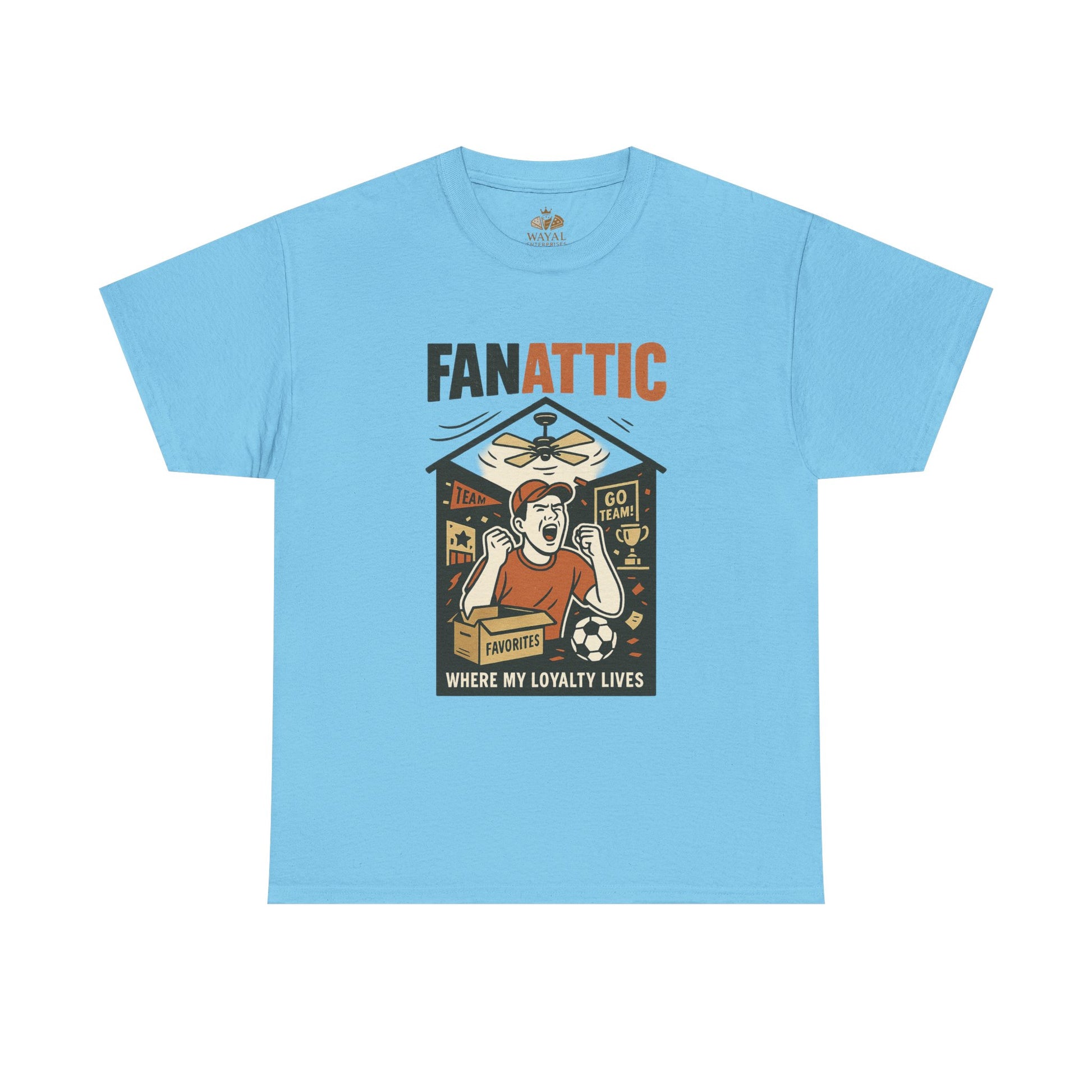Fanatic Unisex Heavy Cotton Tee - Sports Lover Apparel, Gift for Fans, Casual Wear, Game Day Shirt, Collector's Item - Wayal Store