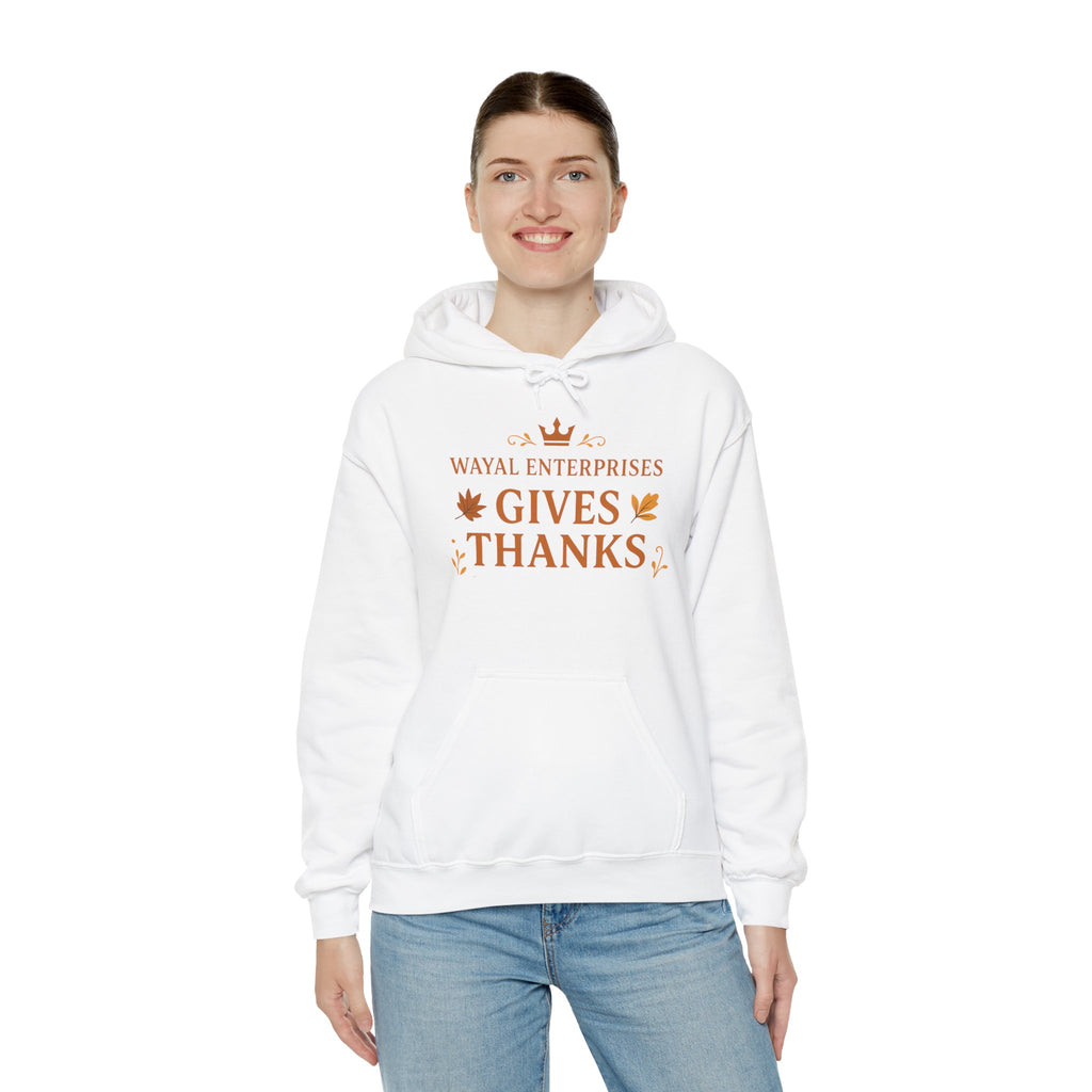 Thanksgiving Hoodie - Unisex Heavy Blend™ Sweatshirt with 'Gives Thanks' Design - Wayal Store