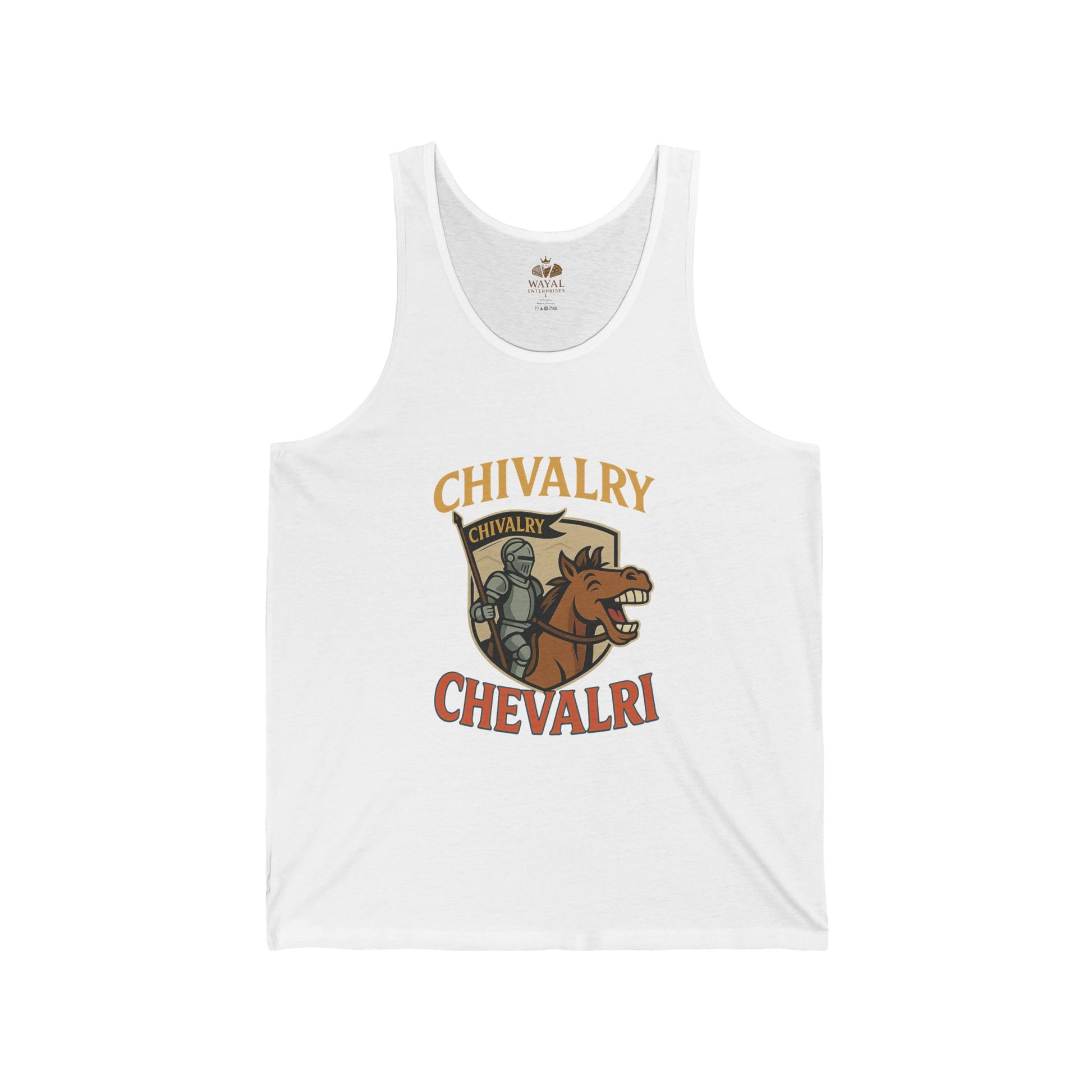 Chivalry Tank Top - Unisex Jersey Tank, Cool Summer Apparel, Gift for Knights, Renaissance Fair Outfit, Casual Wear, Statement Piece - Wayal Store