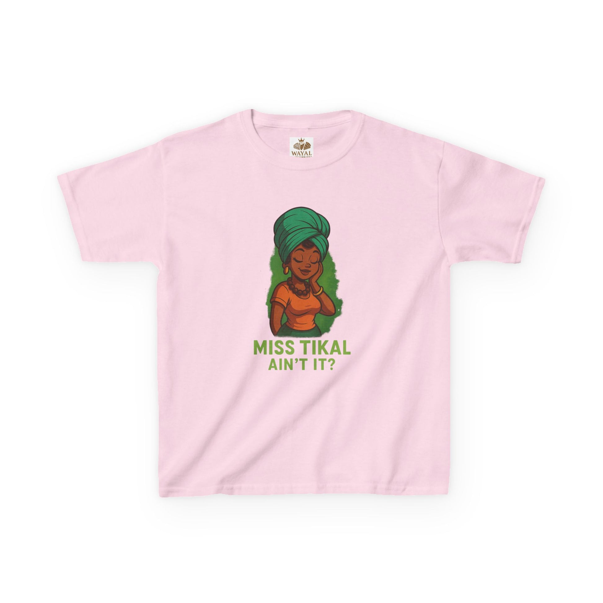 Kids Graphic Tee - Fun & Stylish Miss Tikal Design, Perfect for Gifts, Parties, Everyday Wear, Summer & Birthdays - Wayal Store