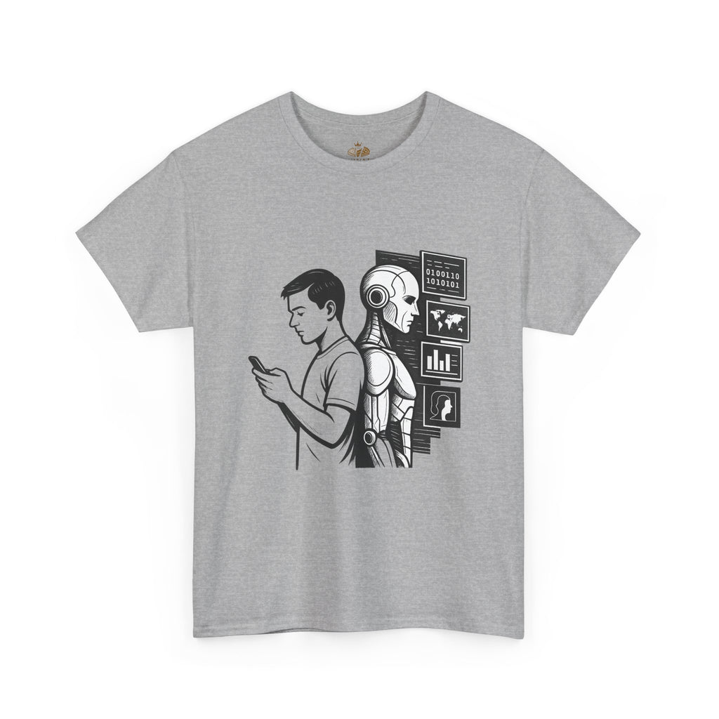 Tech-Inspired Unisex Heavy Cotton Tee - Ideal for Tech Lovers, Gifts for Men & Women, Casual Wear, Everyday Comfort, Unique Graphic T-Shirt - Wayal Store