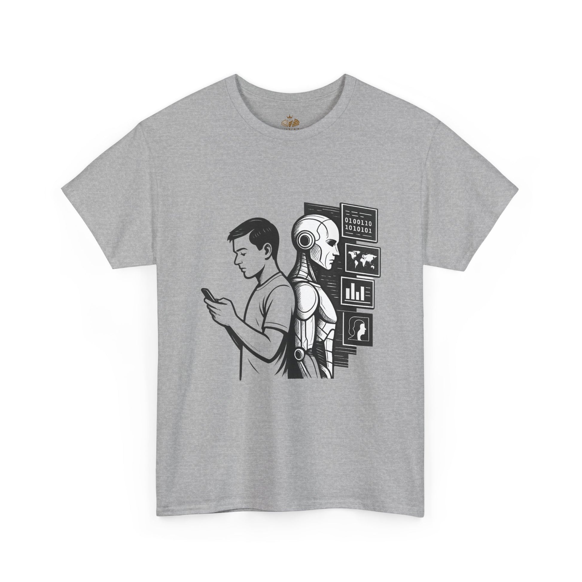 Tech-Inspired Unisex Heavy Cotton Tee - Ideal for Tech Lovers, Gifts for Men & Women, Casual Wear, Everyday Comfort, Unique Graphic T-Shirt - Wayal Store