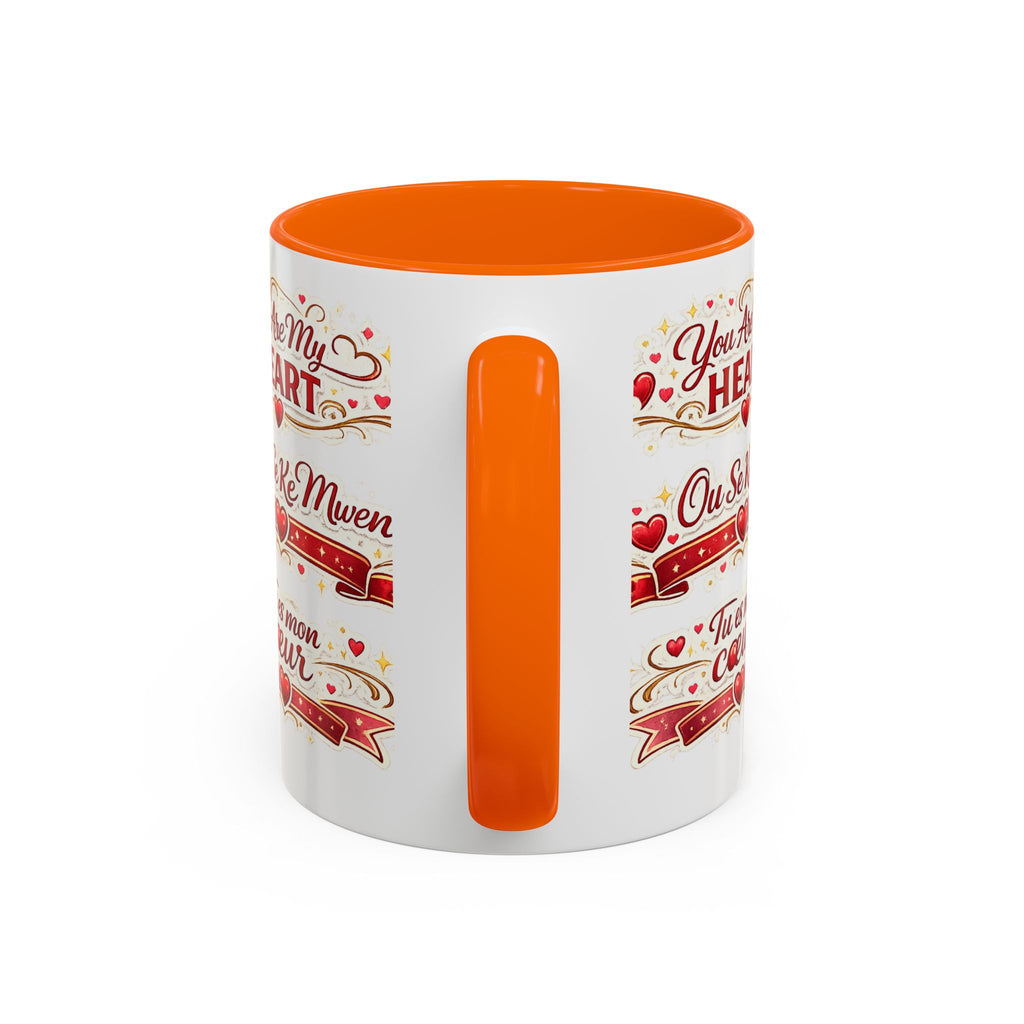 You Are My Heart Accent Coffee Mug – Multilingual Love Gift (11/15oz) - Wayal Store