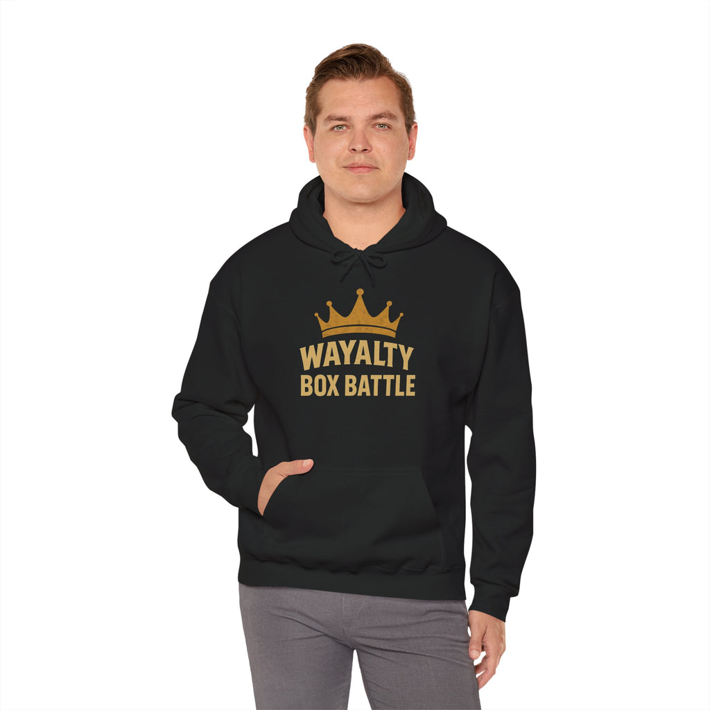 Wayalty Box Battle Hoodie — Crown Logo Pullover for Gaming Fans