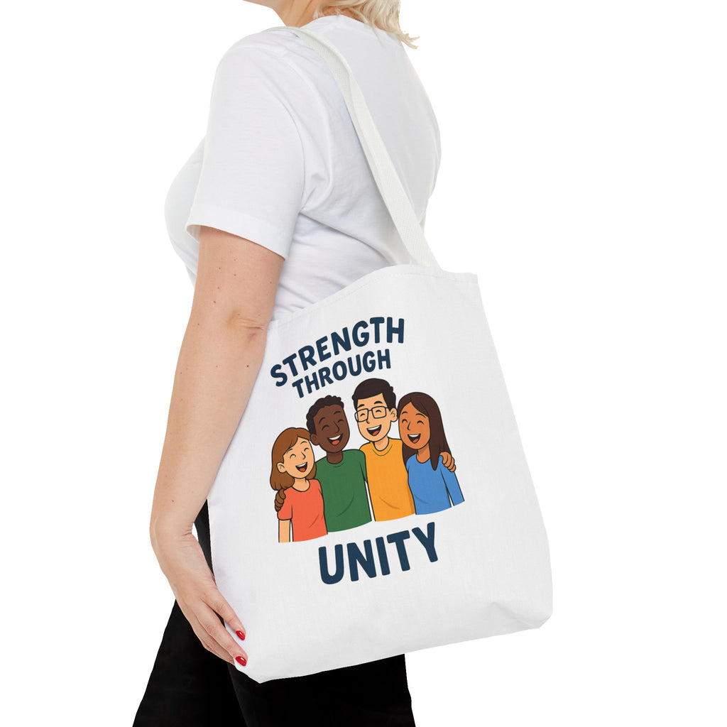 Unity Tote Bag | Strength Through Unity | Eco-Friendly Tote | Gift for Friends | Motivational Carryall | Community Spirit Bag - Wayal Store