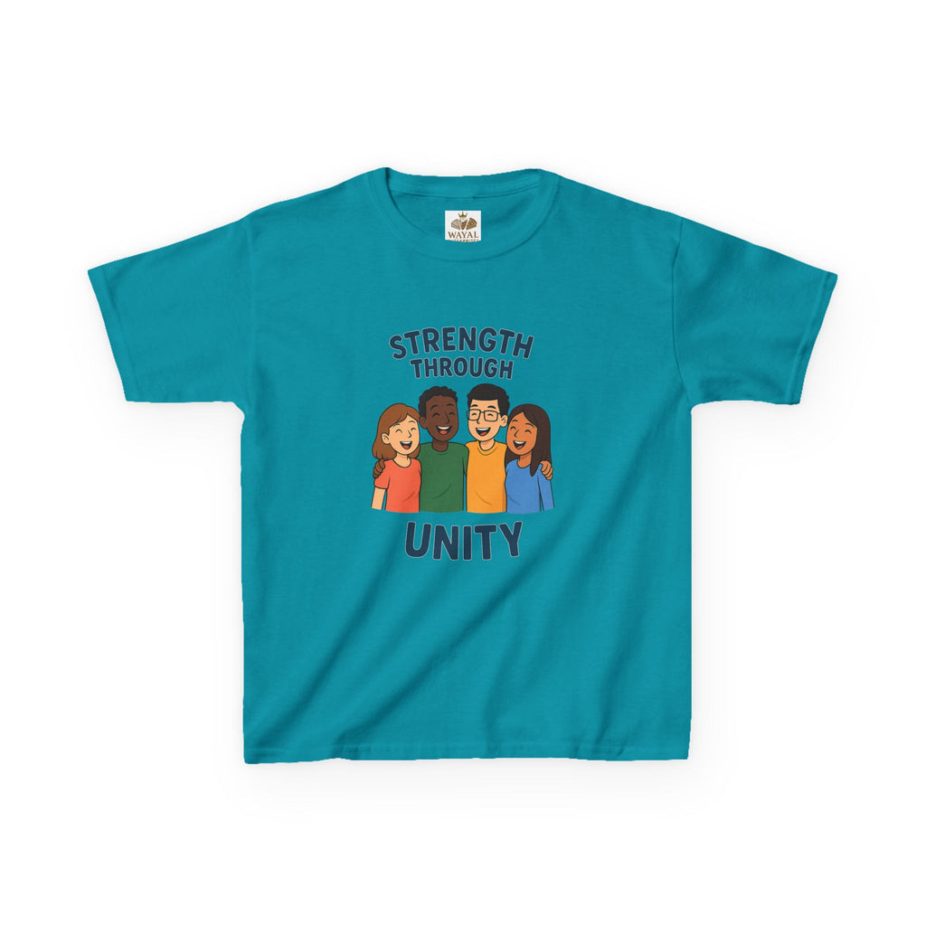 Unity & Strength Kids Tee, Inspirational Kids Shirt, Diversity Apparel, Friendship Gift, Team Spirit T-Shirt - Wayal Store