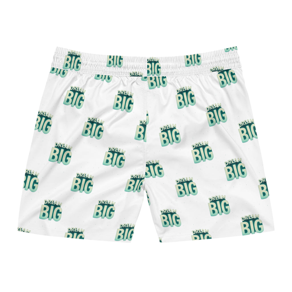 Dream Big Men&#039;s Mid-Length Swim Shorts - Motivational Beachwear - Wayal Store