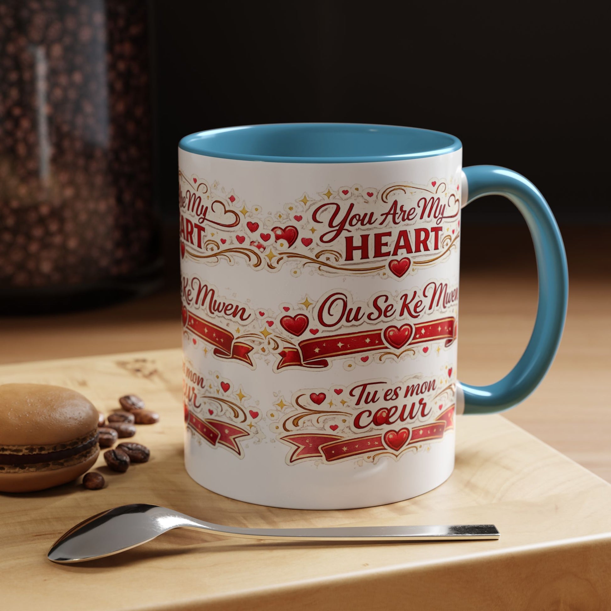 You Are My Heart Accent Coffee Mug – Multilingual Love Gift (11/15oz) - Wayal Store