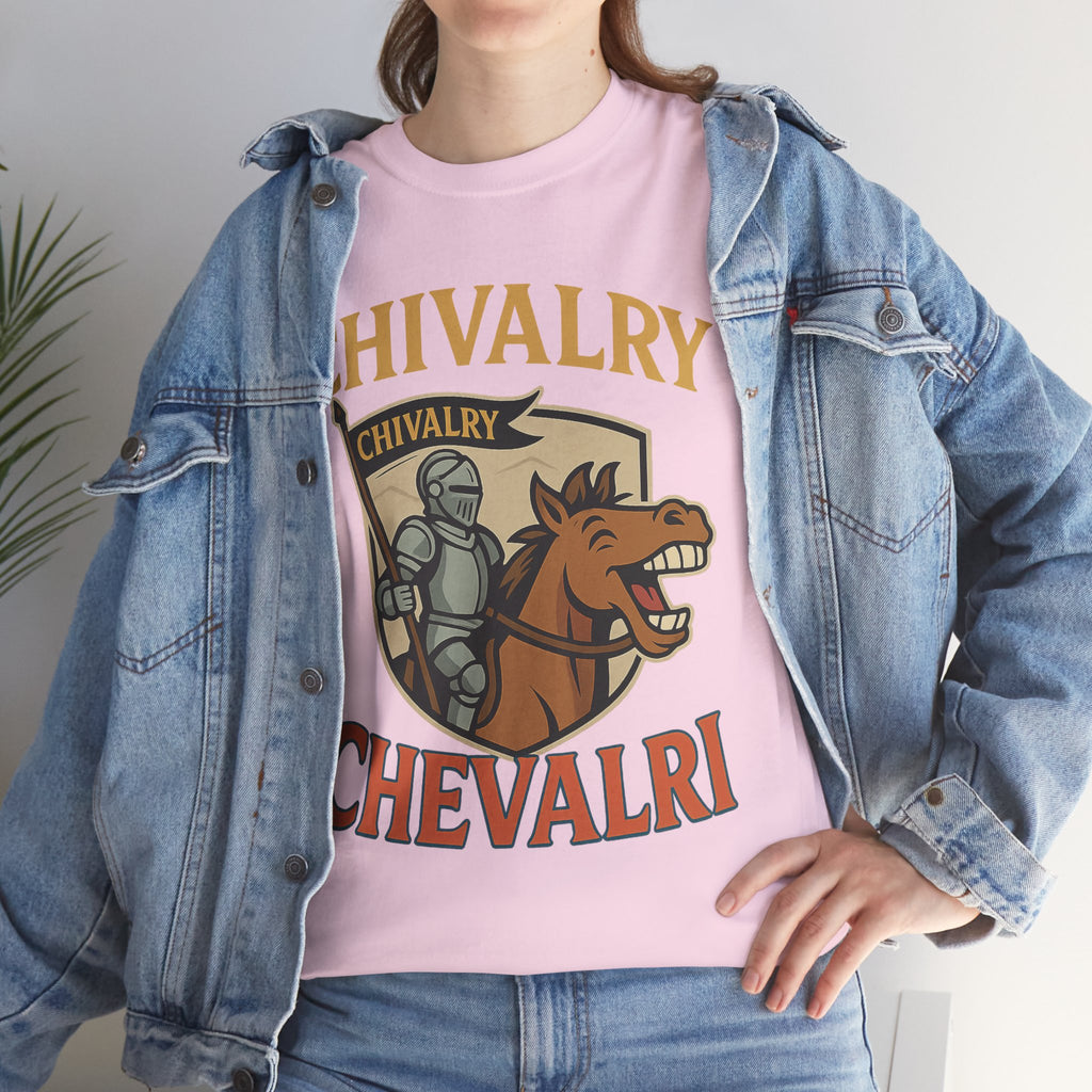 Chivalry-Themed Unisex Heavy Cotton Tee, Knight Shirt, Medieval Fan Apparel, Funny Gift, Renaissance Festival Clothing - Wayal Store