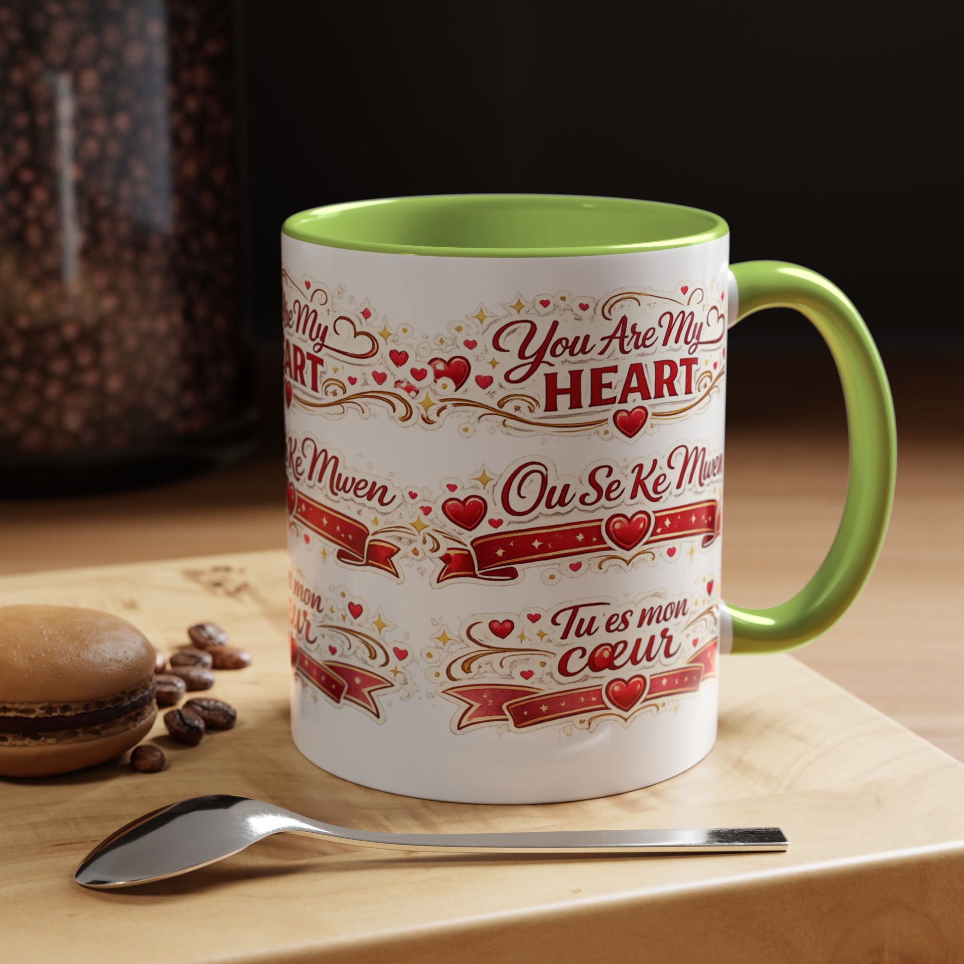 You Are My Heart Accent Coffee Mug – Multilingual Love Gift (11/15oz) - Wayal Store