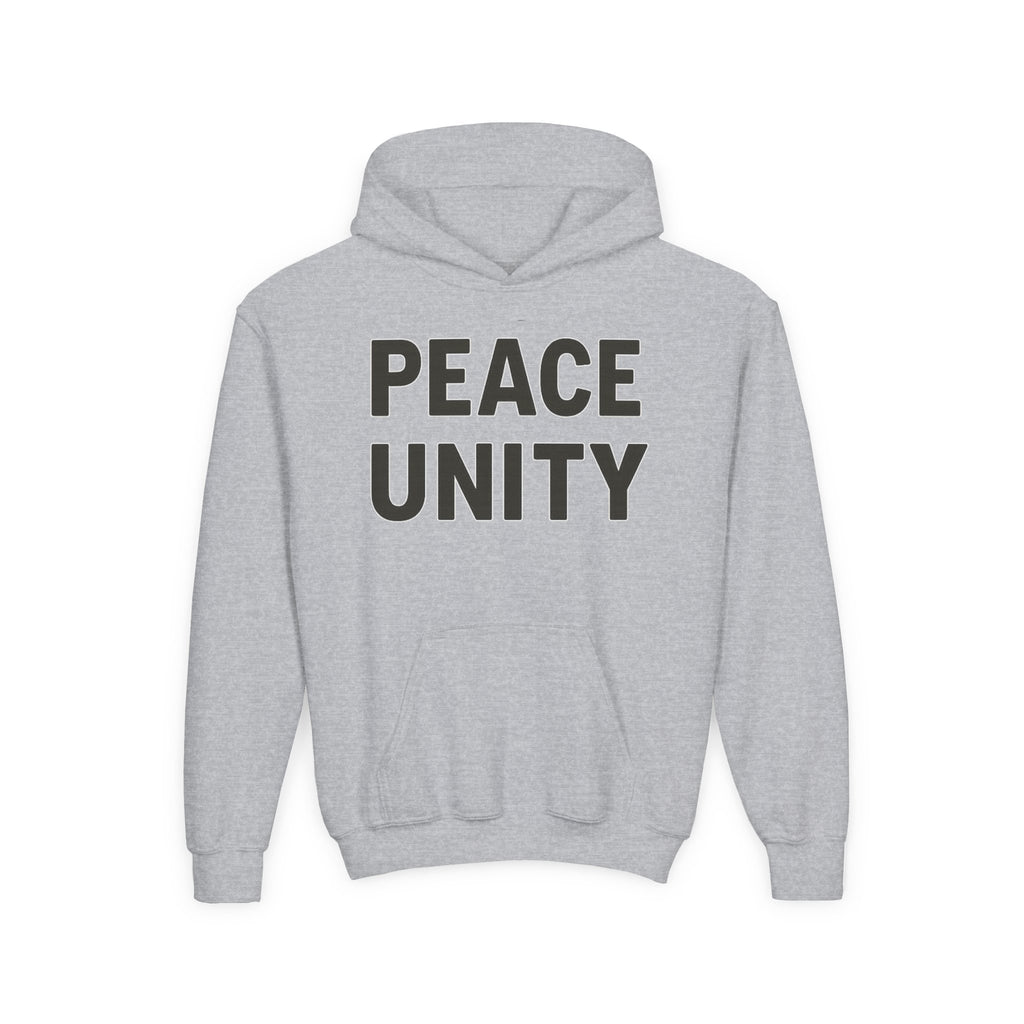 Youth Unity Hooded Sweatshirt | Peace & Unity Graphic | Diversity and Inclusion Apparel | Gift for Friends | Cozy Streetwear | [...] - Wayal Store