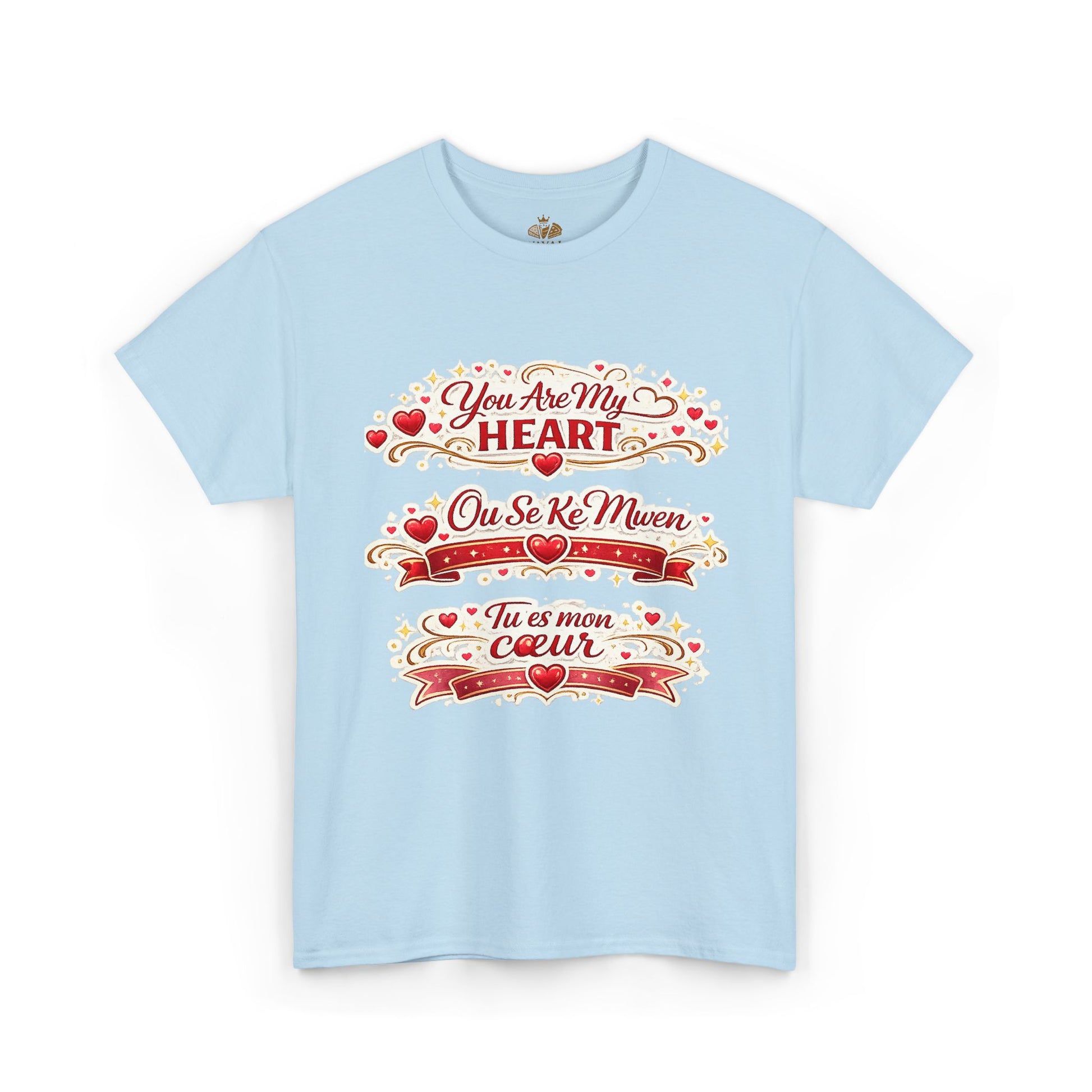 Heart Love Tee — "You Are My Heart / Tu es mon coeur" Romantic Valentine T-Shirt - Wayal Store