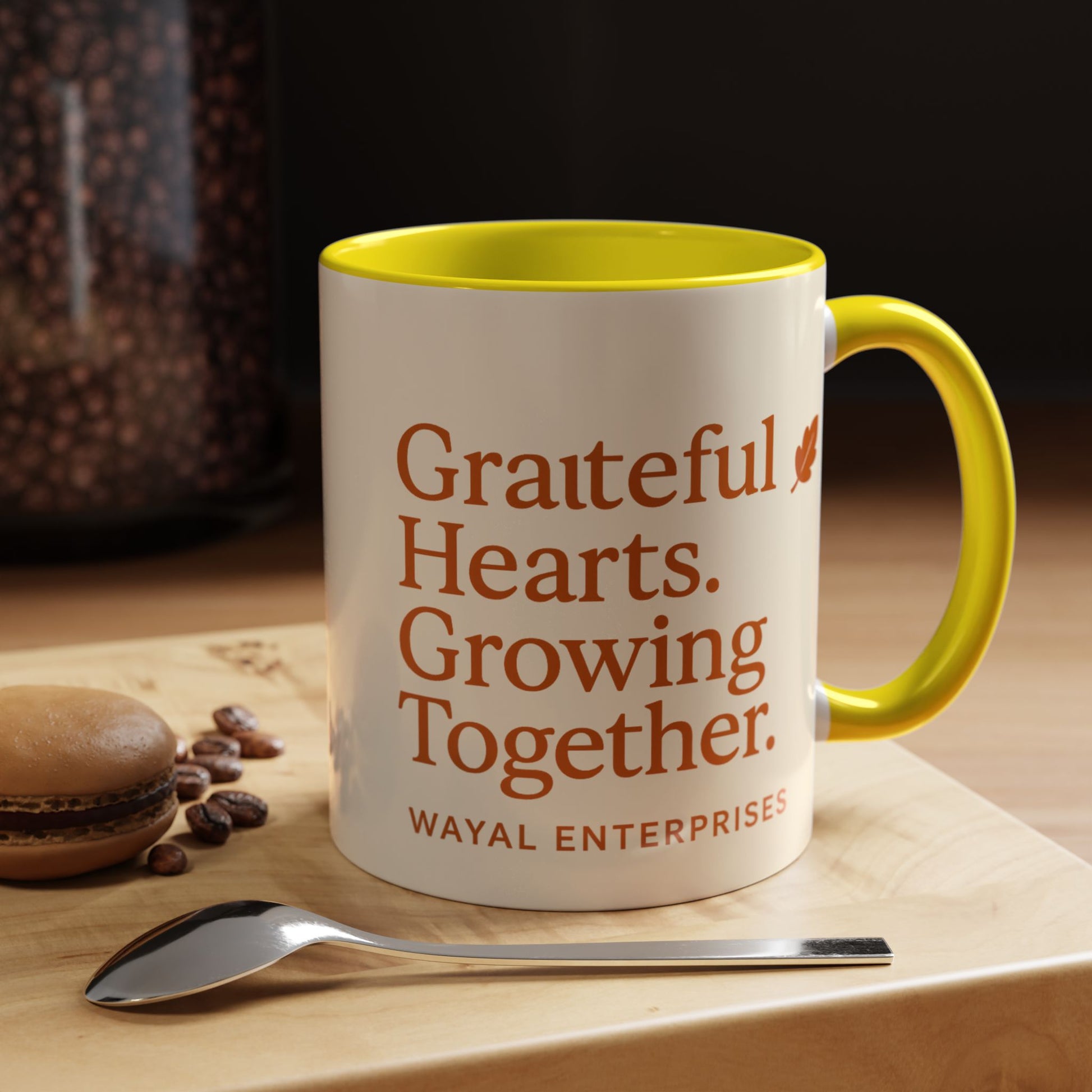 Grateful Hearts Coffee Mug - 11oz & 15oz - Perfect for Cozy Moments