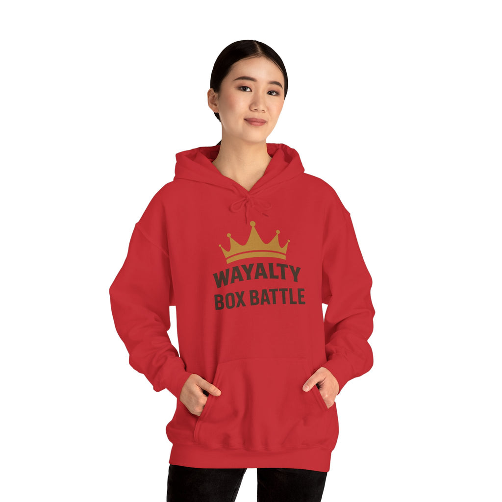 Wayalty Box Battle Hoodie — Crown Logo Pullover for Gaming Fans