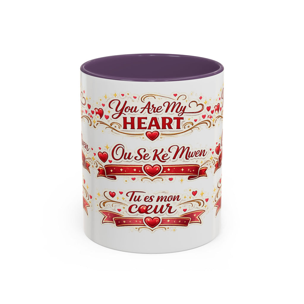 You Are My Heart Accent Coffee Mug – Multilingual Love Gift (11/15oz) - Wayal Store