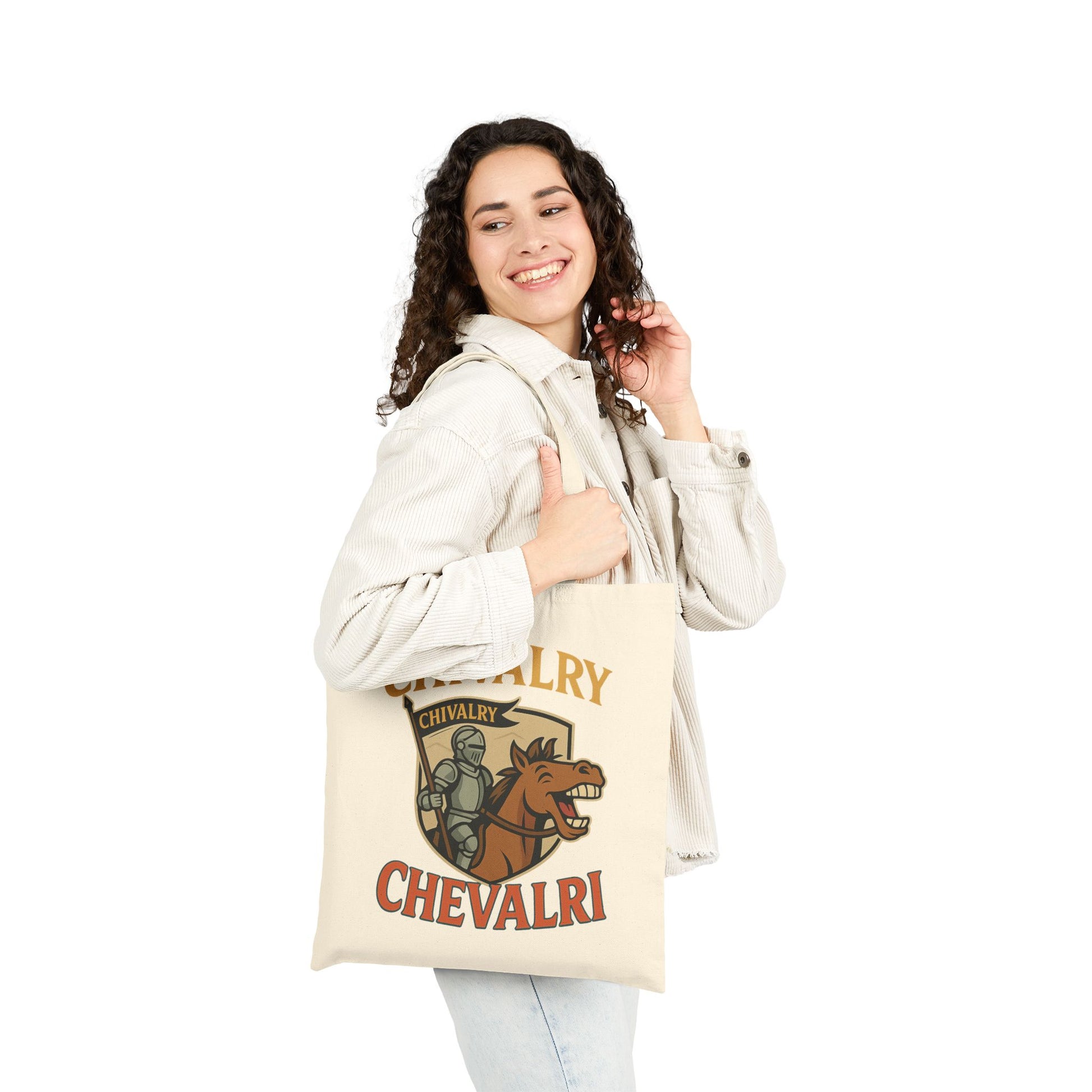 Chivalry Knight Tote Bag | Eco-Friendly Grocery, Beach, and Everyday Bag, Gift for Medieval Lovers - Wayal Store