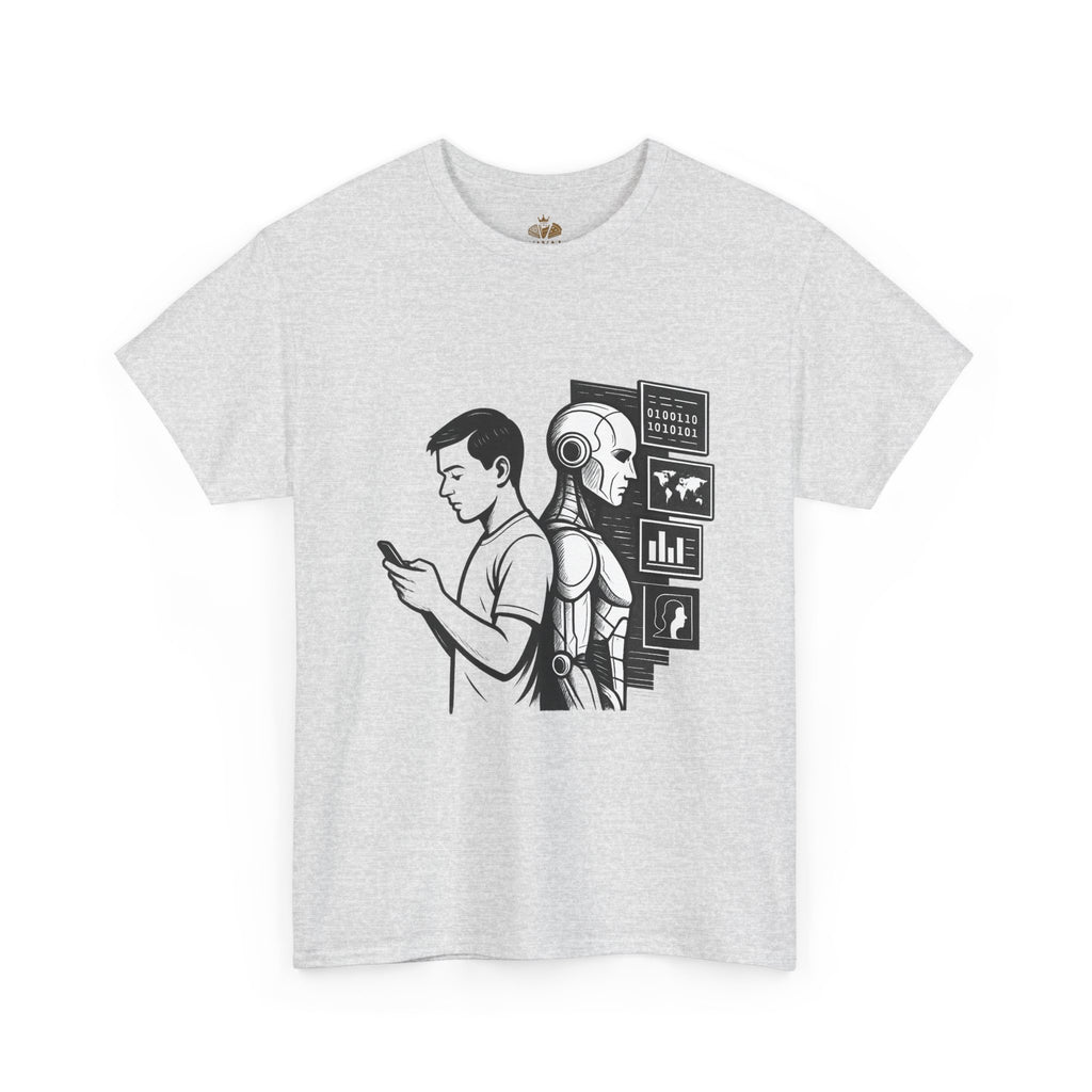 Tech-Inspired Unisex Heavy Cotton Tee - Ideal for Tech Lovers, Gifts for Men & Women, Casual Wear, Everyday Comfort, Unique Graphic T-Shirt - Wayal Store