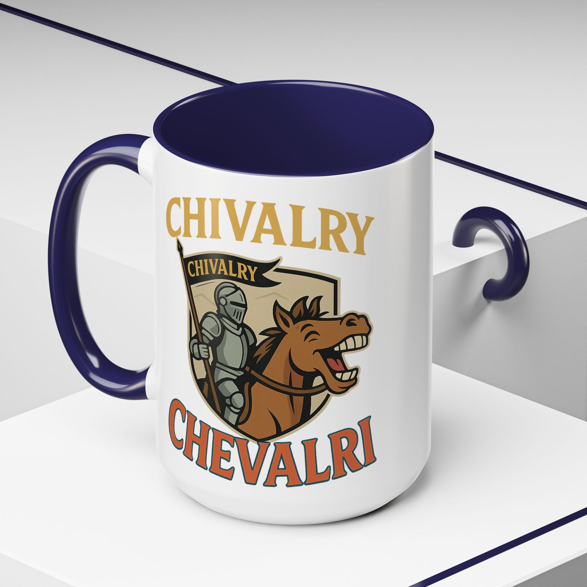 Chivalry Accent Coffee Mug, Warrior Gift, Knight Themed Cup, Medieval Decor, Unique Coffee Lover Present, Fun Office Mug - Wayal Store