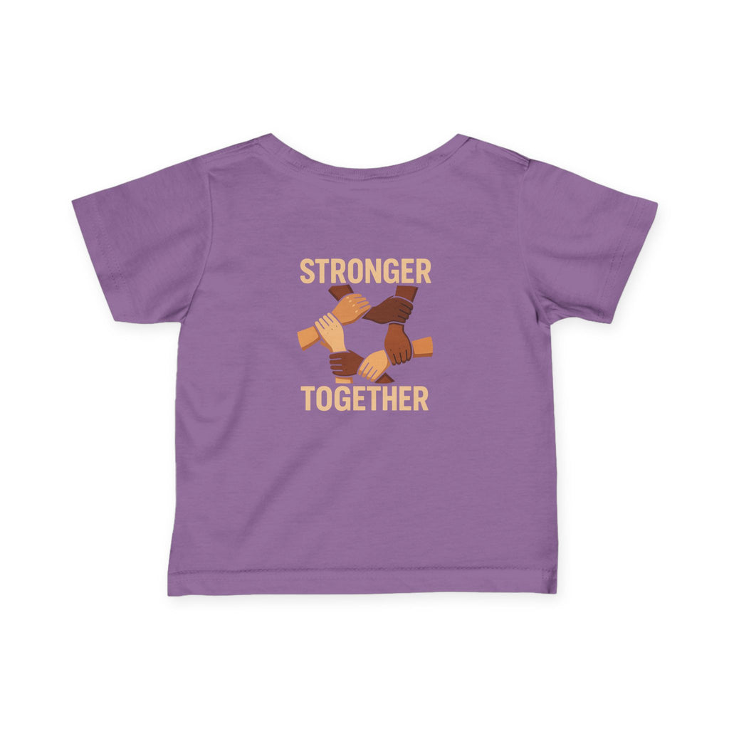 Stronger Together Infant Tee - Unity and Love, Baby Shirt, Gift for New Parents, Toddler Apparel, Social Awareness Kids Wear - Wayal Store