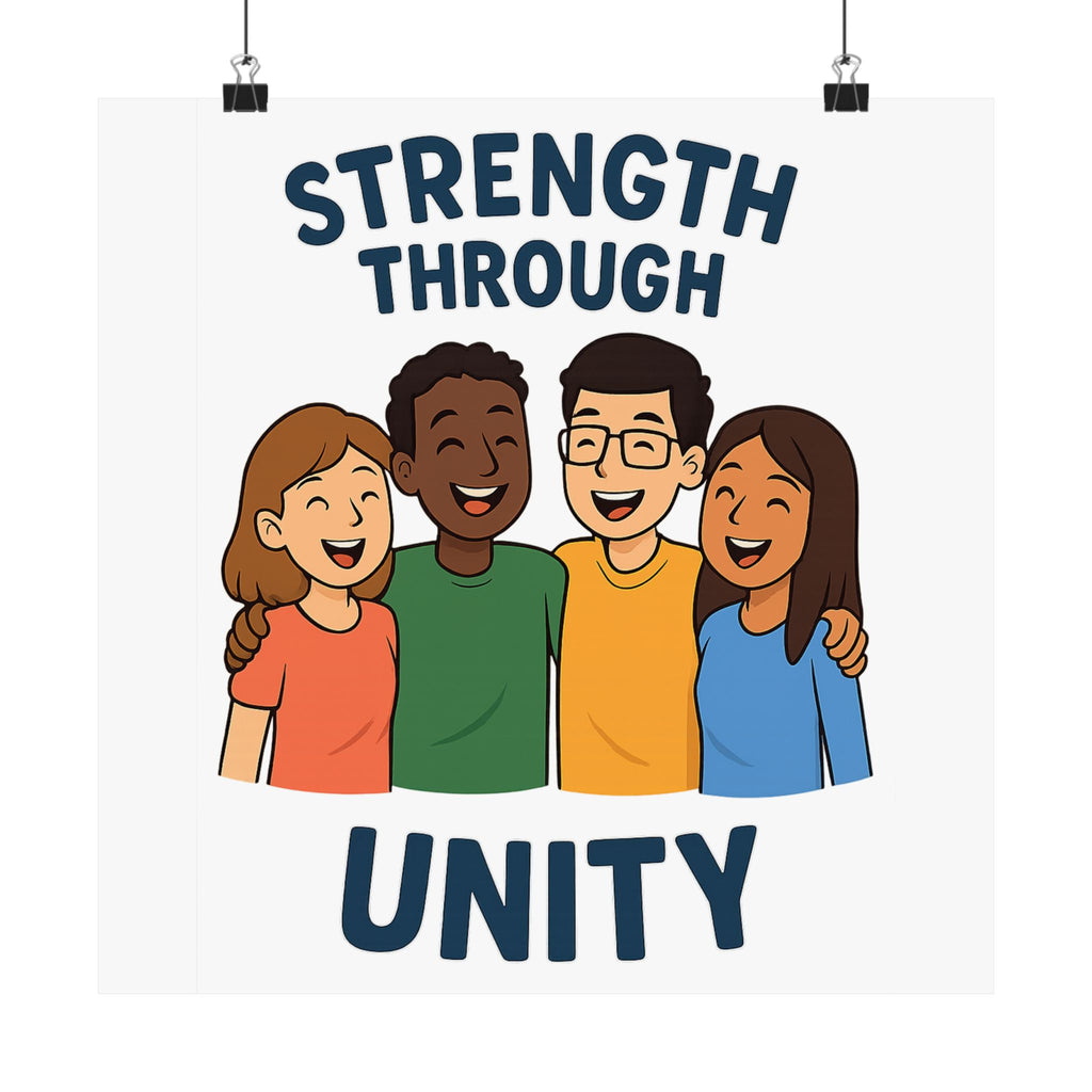 Unity Message Poster, Inspirational Art Print, Wall Décor, Motivational Home Decor, Positive Affirmation Art - Wayal Store