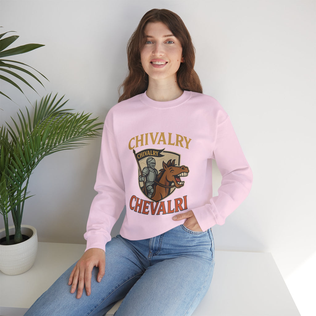 Chivalry Crewneck Sweatshirt, Unisex Heavy Blend, Cozy Casual Wear, Gift for Gamers, Renaissance Fair Apparel, Everyday Comfort - Wayal Store