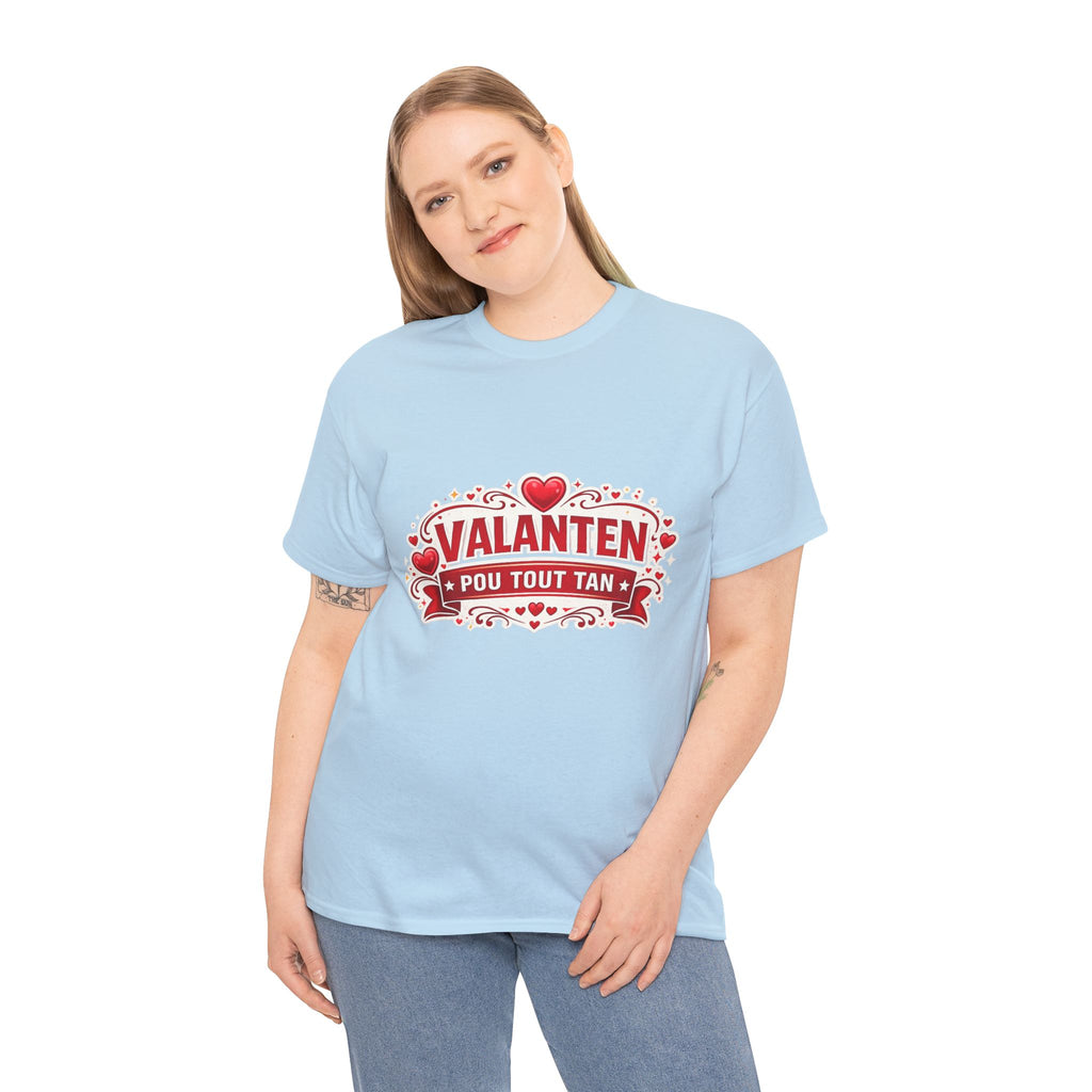 Valanten Pou Tout Tan Tee — Haitian Creole Valentine T-Shirt - Wayal Store