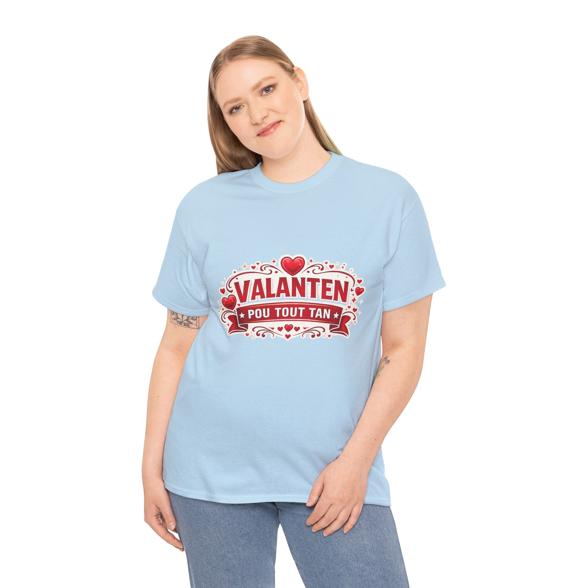 Valanten Pou Tout Tan Tee — Haitian Creole Valentine T-Shirt - Wayal Store