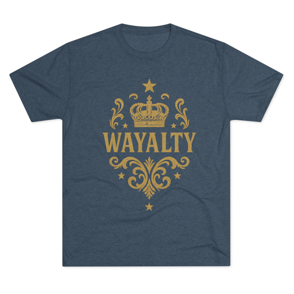 Unisex Tri-Blend Crew Tee - 'Wayalty' Crown Design - Casual Wear for Every Occasion - Wayal Store