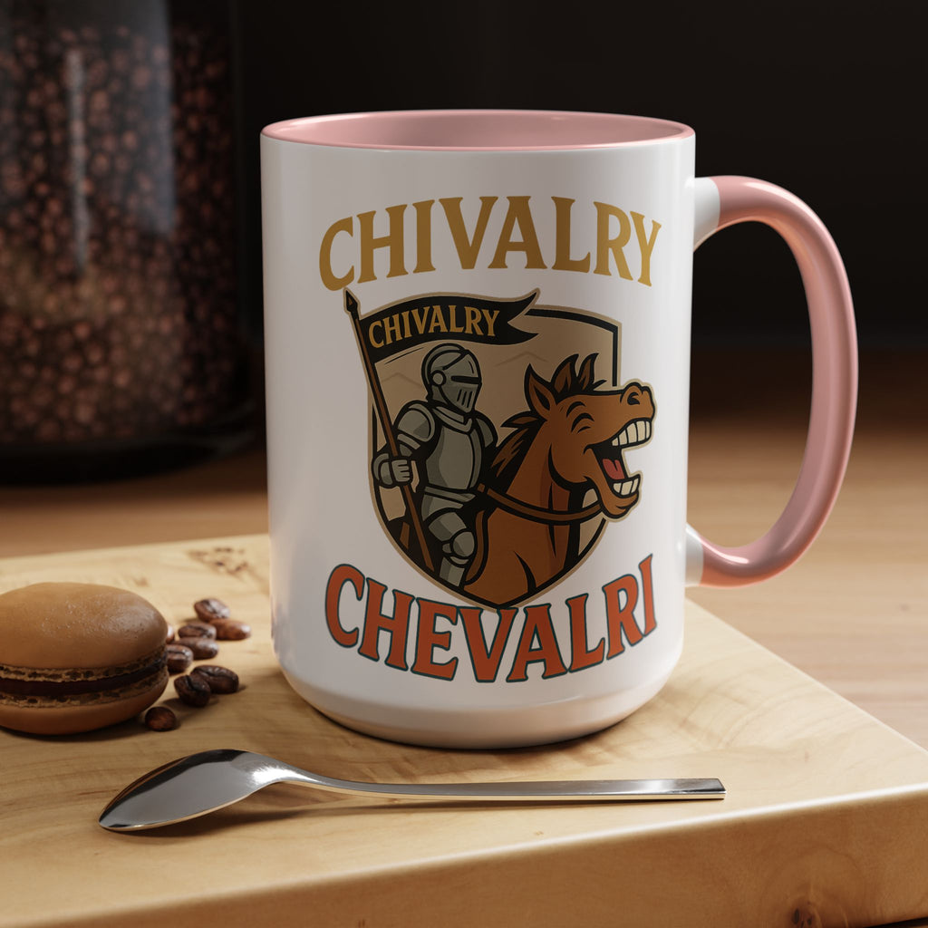 Chivalry Accent Coffee Mug, Warrior Gift, Knight Themed Cup, Medieval Decor, Unique Coffee Lover Present, Fun Office Mug - Wayal Store
