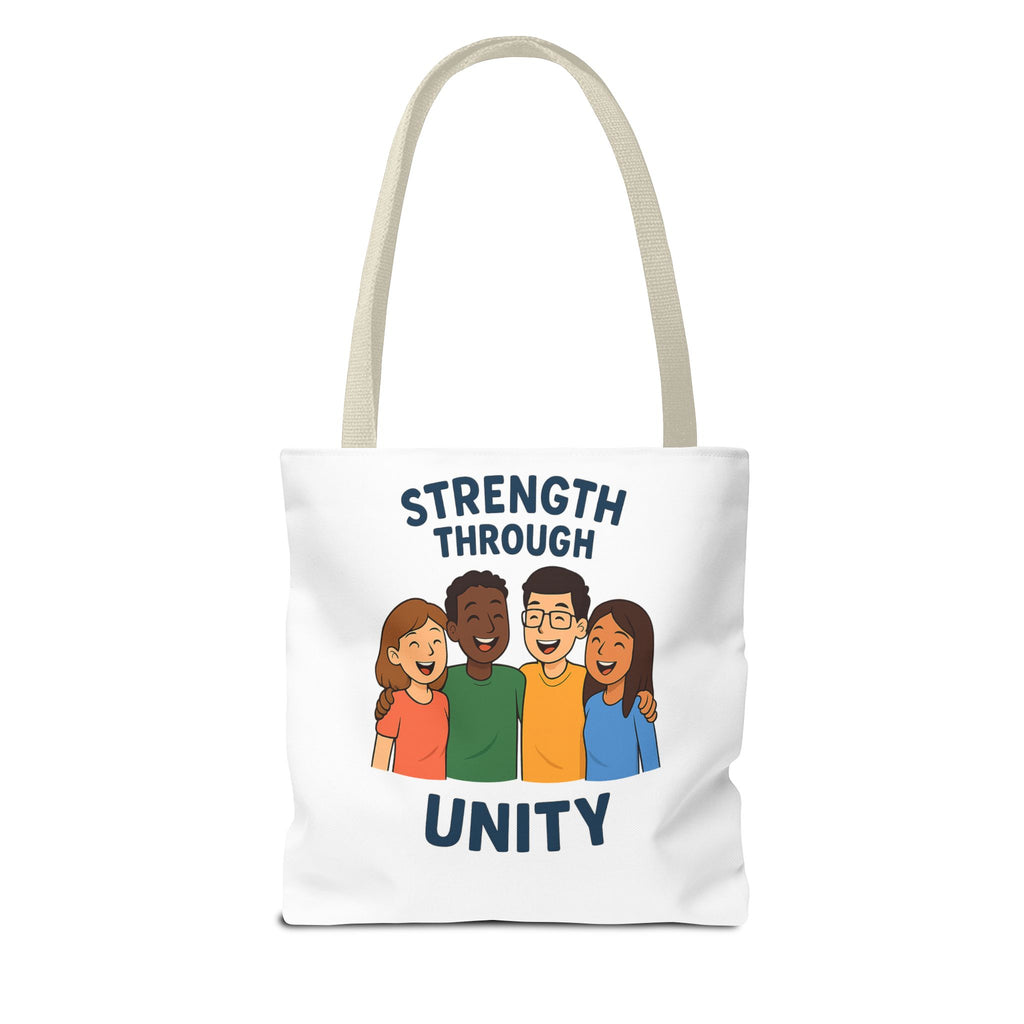 Unity Tote Bag | Strength Through Unity | Eco-Friendly Tote | Gift for Friends | Motivational Carryall | Community Spirit Bag - Wayal Store