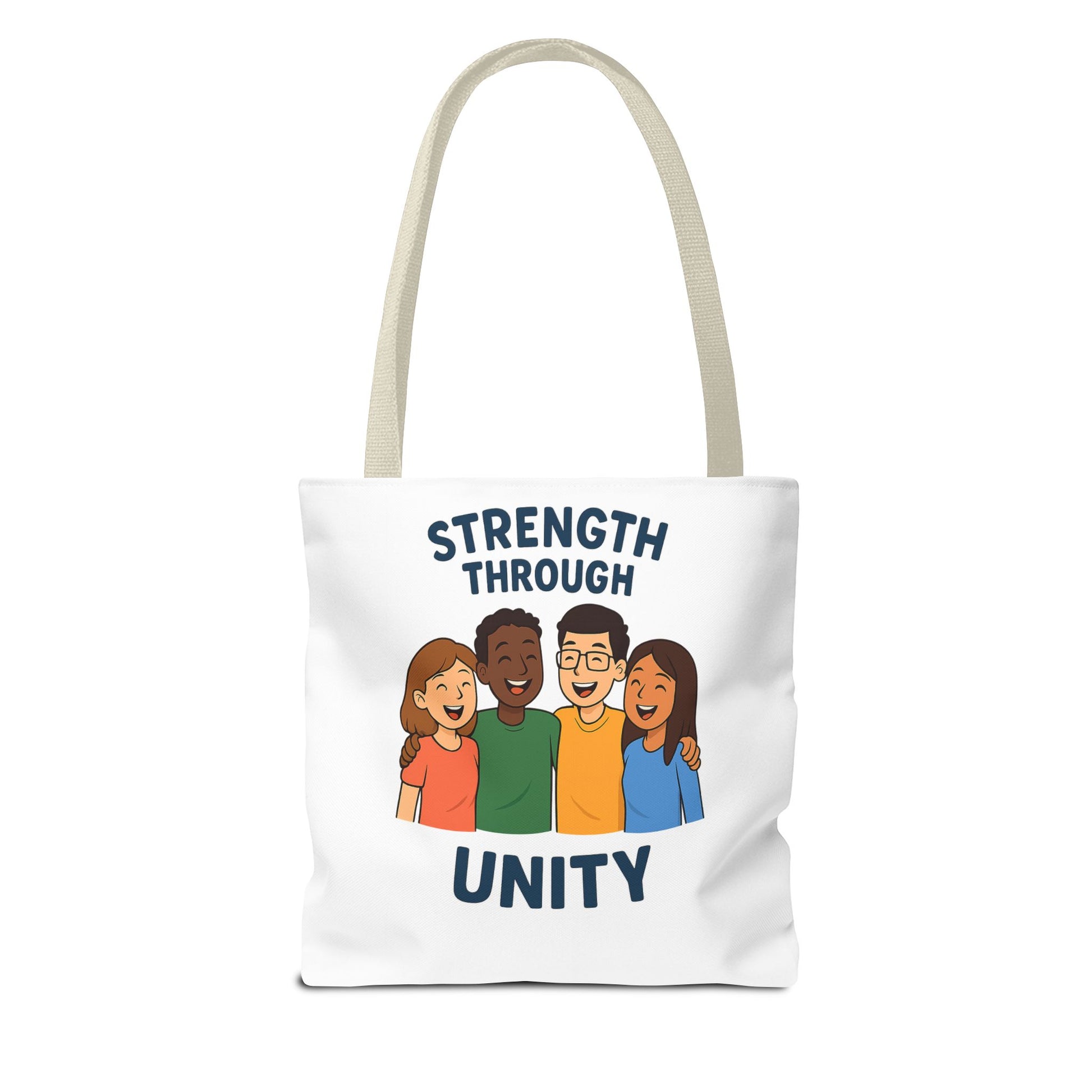 Unity Tote Bag | Strength Through Unity | Eco-Friendly Tote | Gift for Friends | Motivational Carryall | Community Spirit Bag - Wayal Store