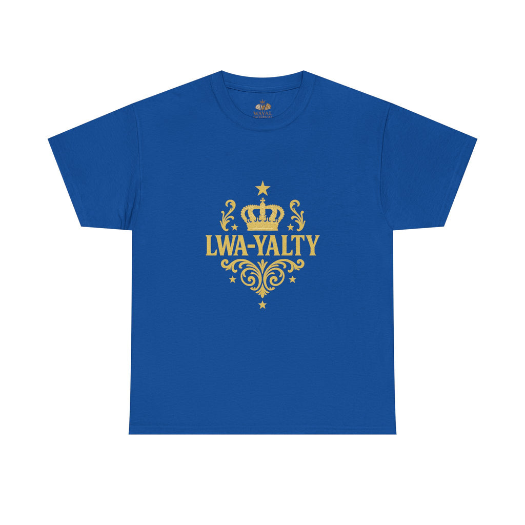 Crown Loyalty Tee - Unisex Heavy Cotton Shirt for Casual Wear, Gift for Royalty Lovers, Birthday, Friendship, Family Events - Wayal Store