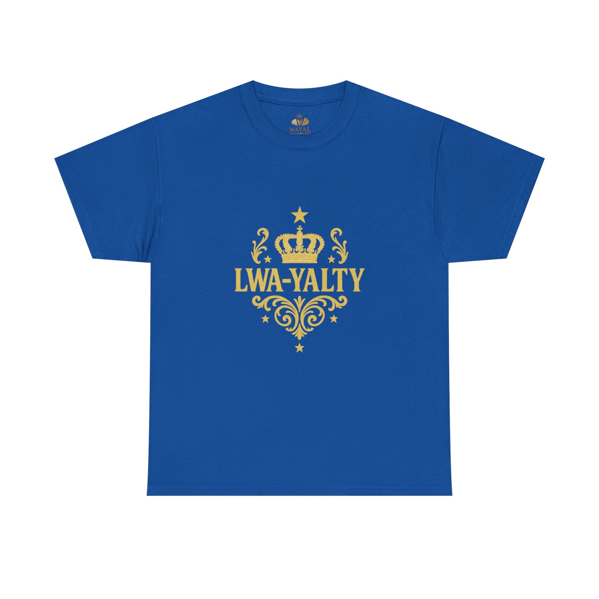 Crown Loyalty Tee - Unisex Heavy Cotton Shirt for Casual Wear, Gift for Royalty Lovers, Birthday, Friendship, Family Events - Wayal Store