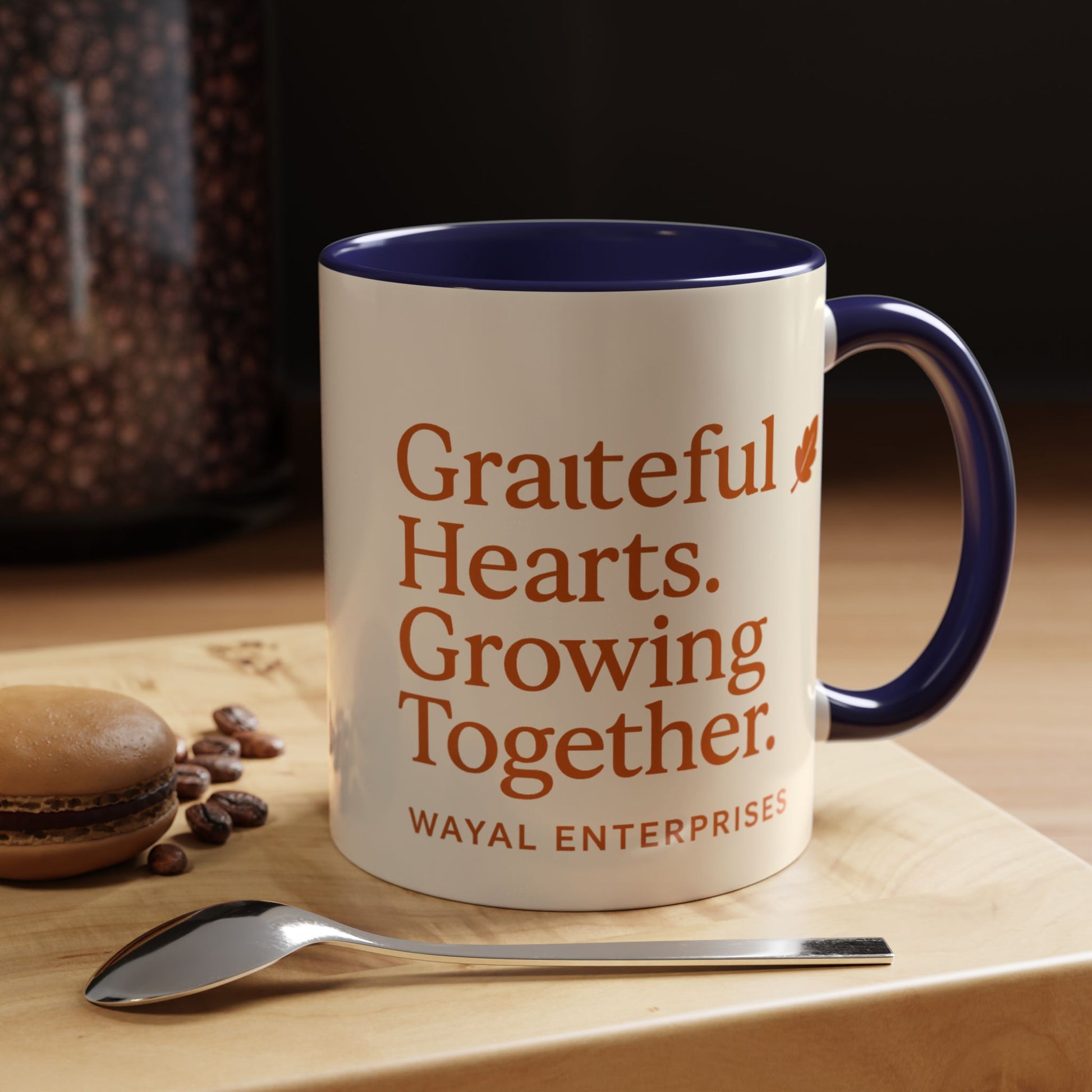 Grateful Hearts Coffee Mug - 11oz & 15oz - Perfect for Cozy Moments