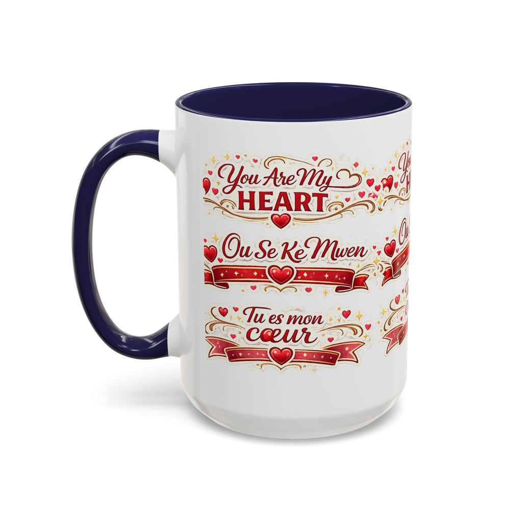 You Are My Heart Accent Coffee Mug – Multilingual Love Gift (11/15oz) - Wayal Store