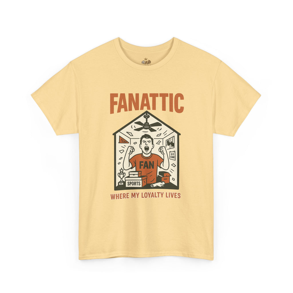 Sports Fanatic Tee - Unisex Heavy Cotton T-Shirt, Comfortable Everyday Wear, Gift for Sports Fans, Team Spirit Shirt, Casual Fashion - Wayal Store