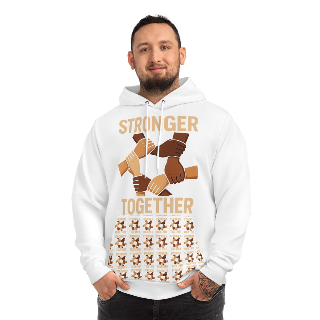 Stronger Together Hoodie Front | Unity Fashion, Gift for Activists, Inspirational Apparel, Unisex Streetwear, Casual Wear, Cozy Layering - Wayal Store