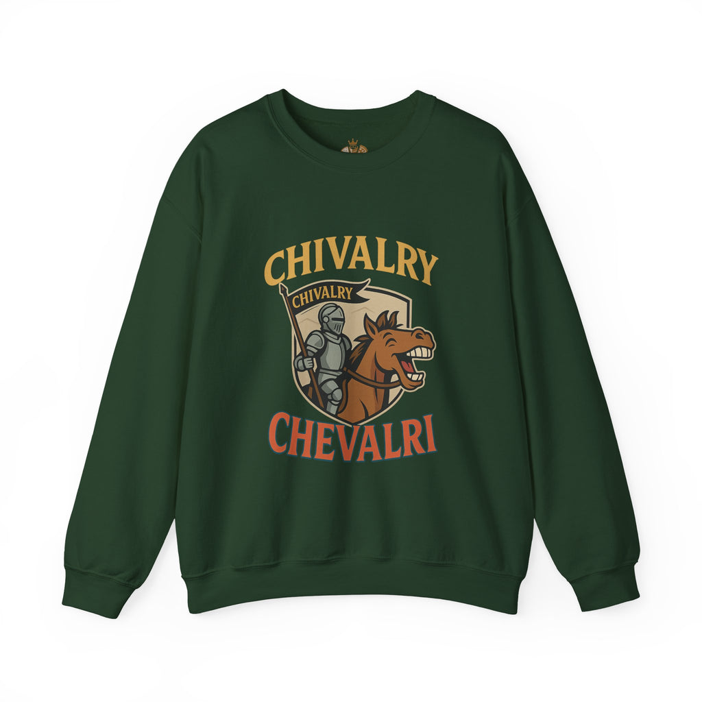 Chivalry Crewneck Sweatshirt, Unisex Heavy Blend, Cozy Casual Wear, Gift for Gamers, Renaissance Fair Apparel, Everyday Comfort - Wayal Store
