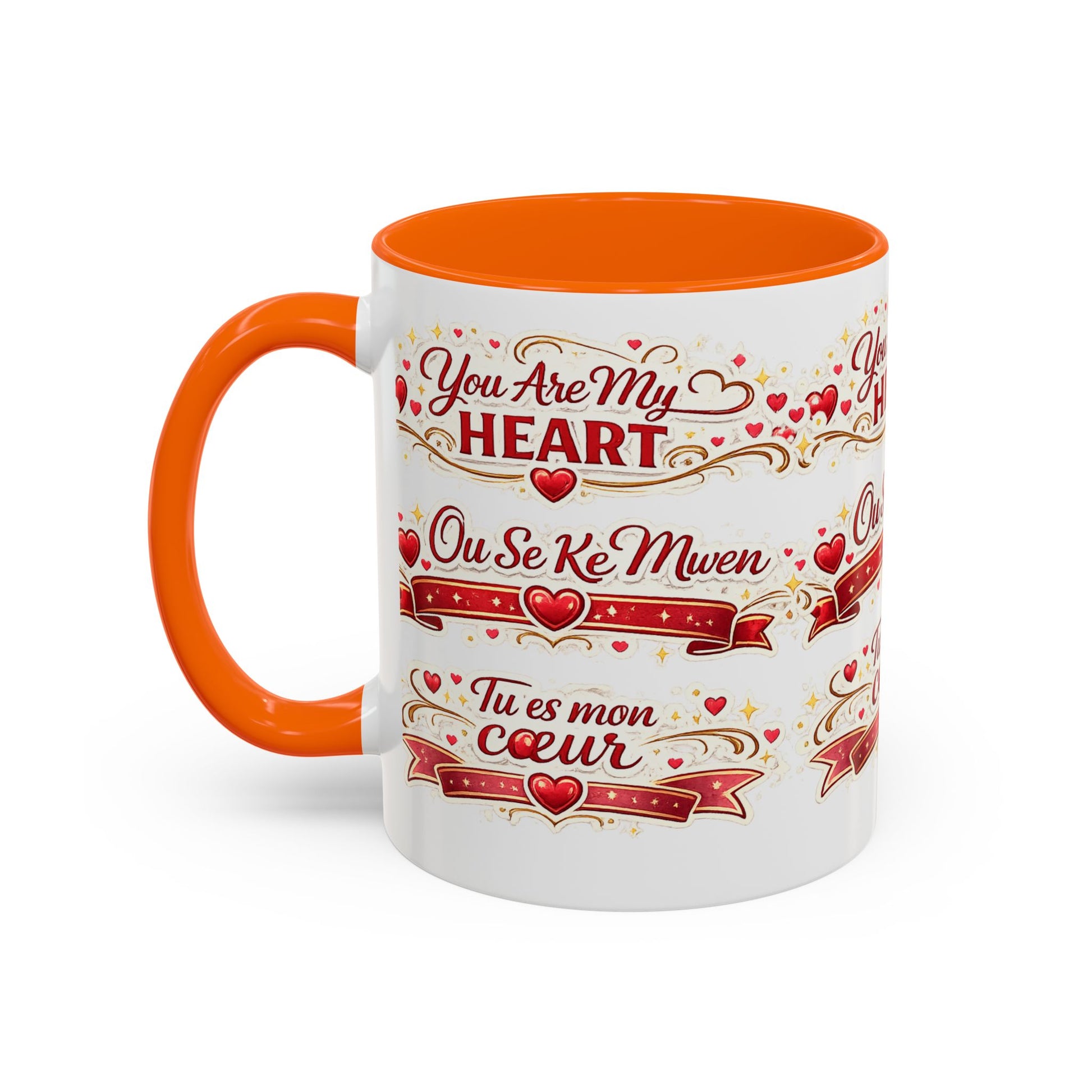 You Are My Heart Accent Coffee Mug – Multilingual Love Gift (11/15oz) - Wayal Store