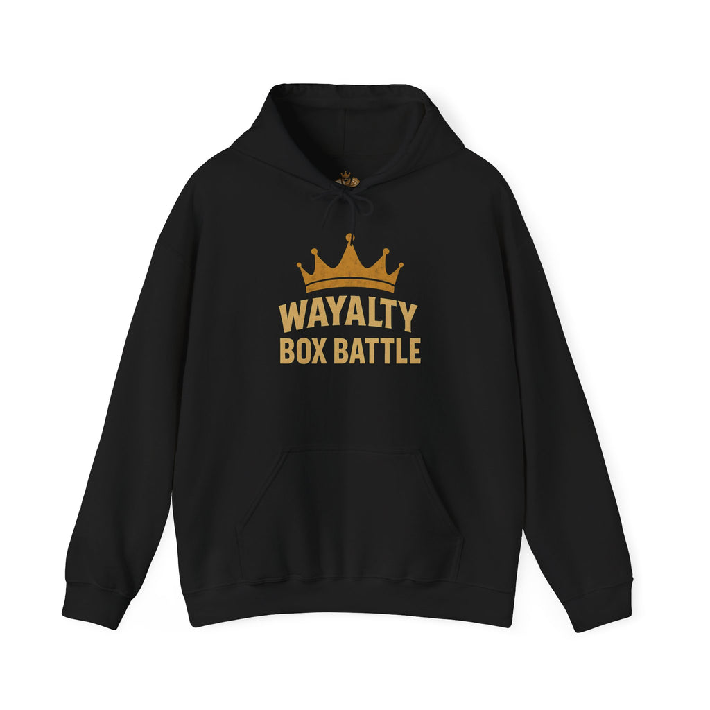 Wayalty Box Battle Hoodie — Crown Logo Pullover for Gaming Fans
